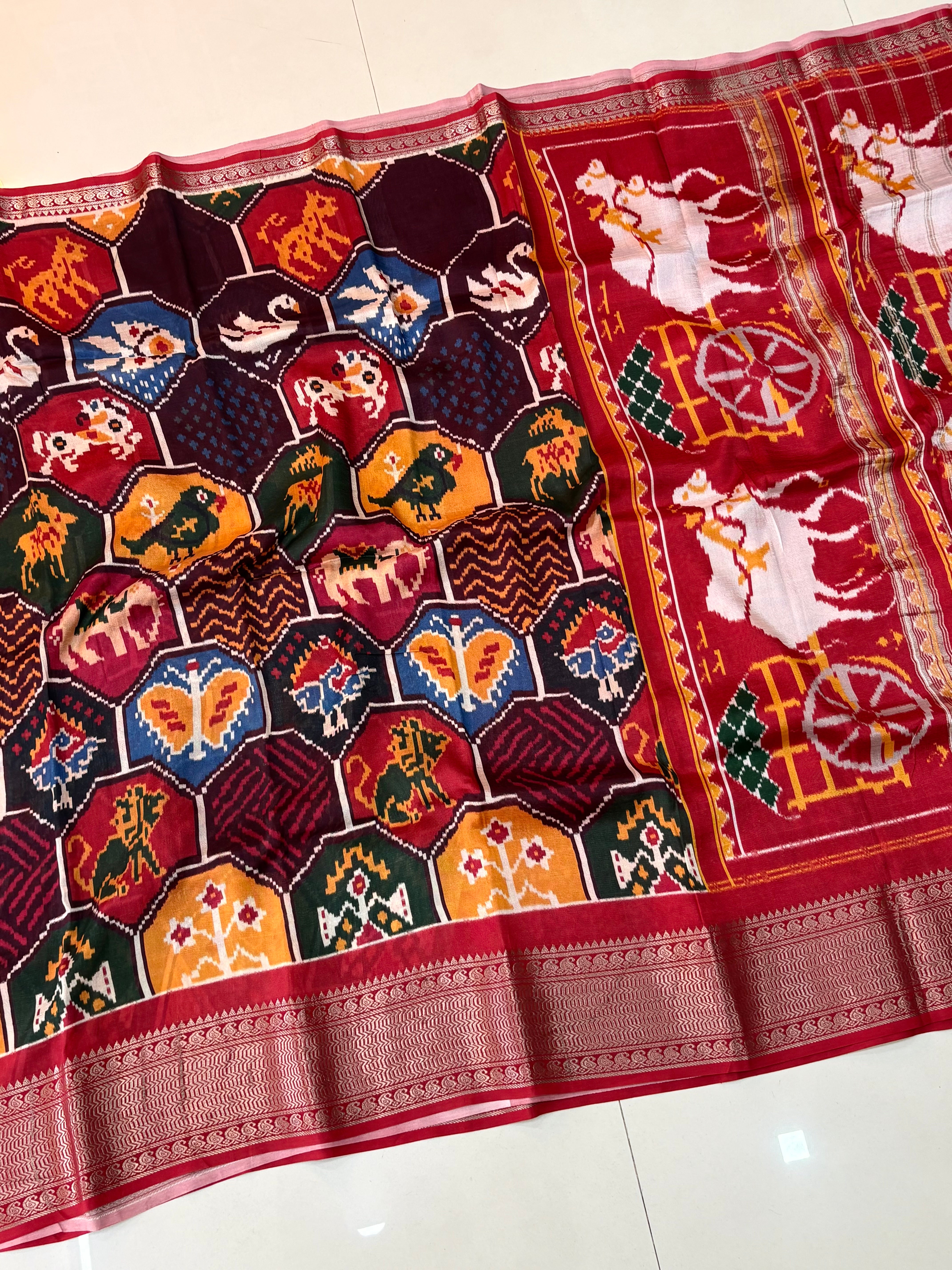 Mangalagiri Patola Print Sarees