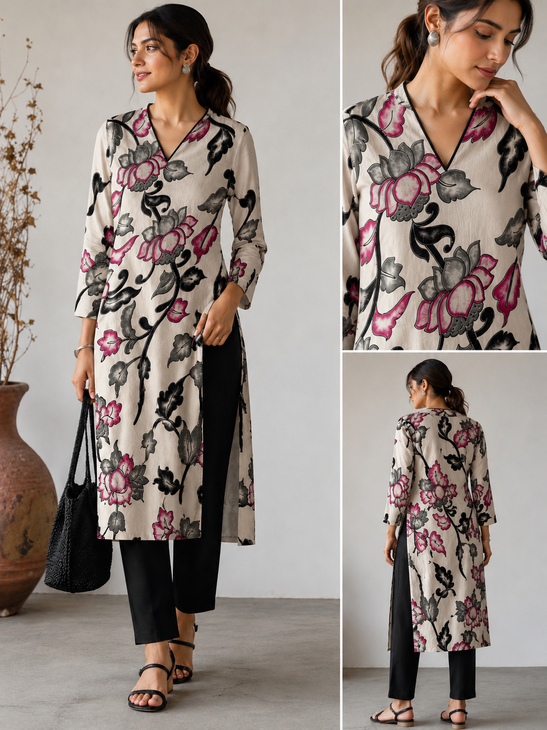 Kalamkari Lotus Coordset