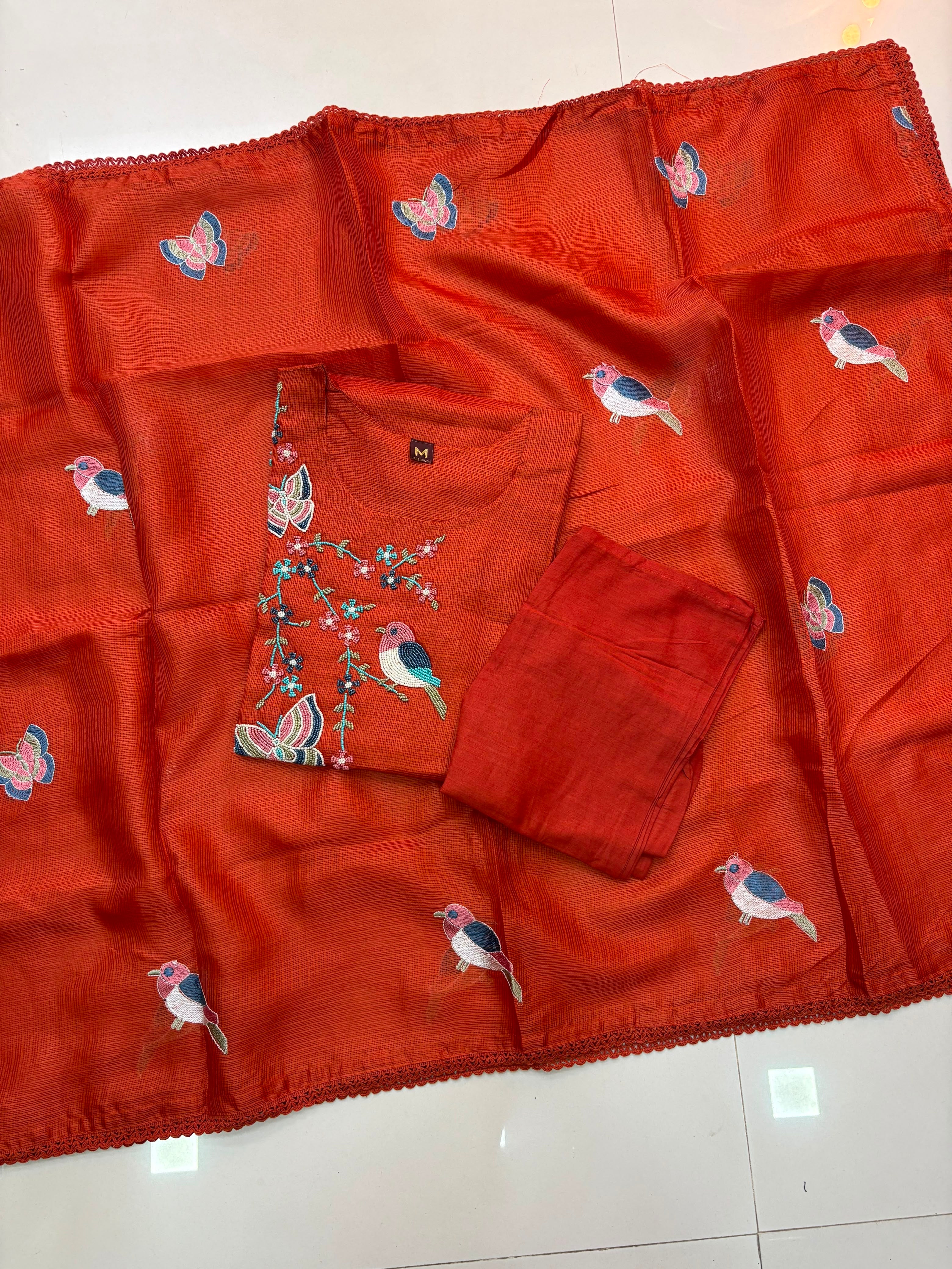 Kota Maggam Work Kurti Sets