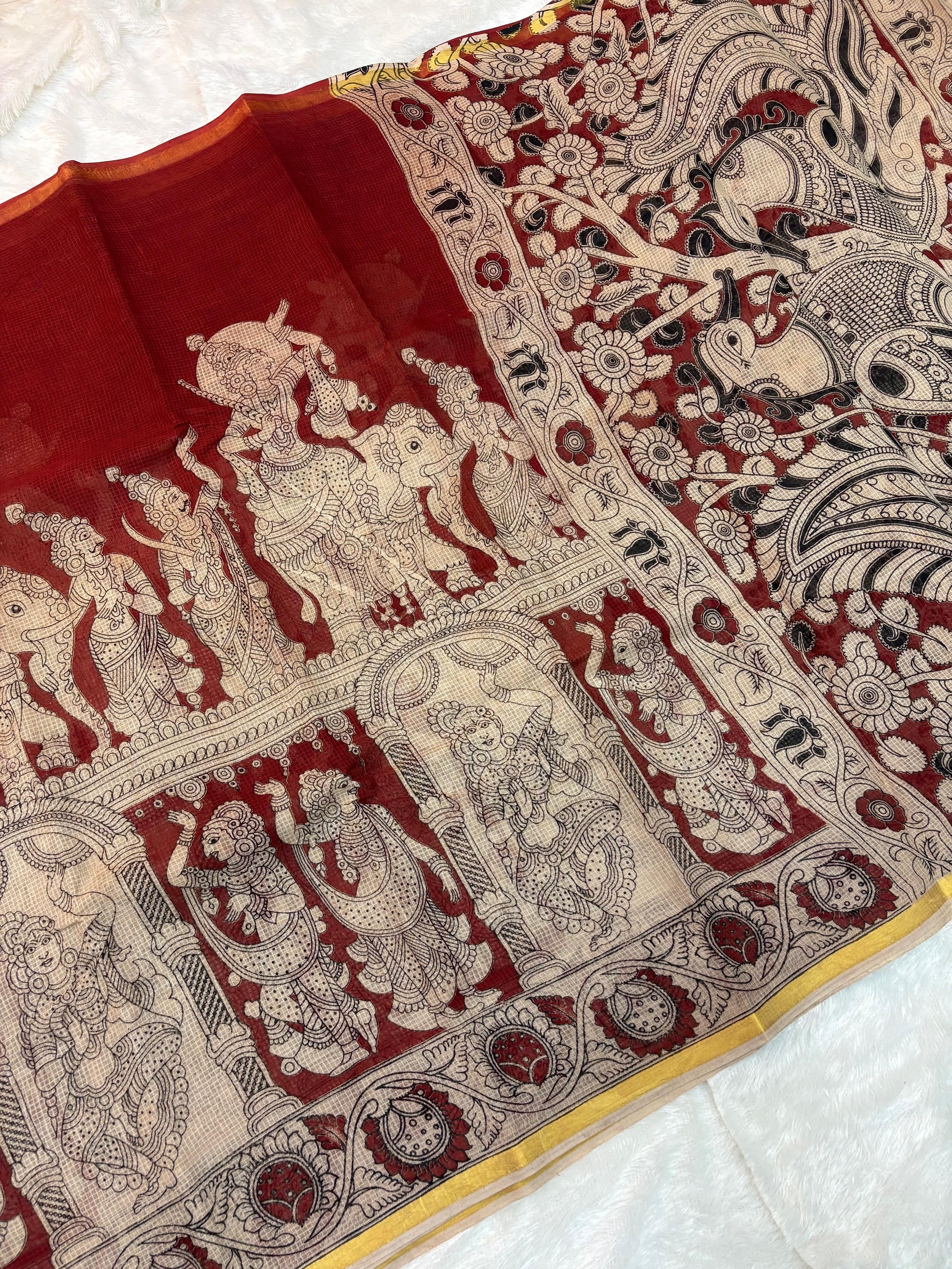 Ramayana Theme Kota Kalamkari