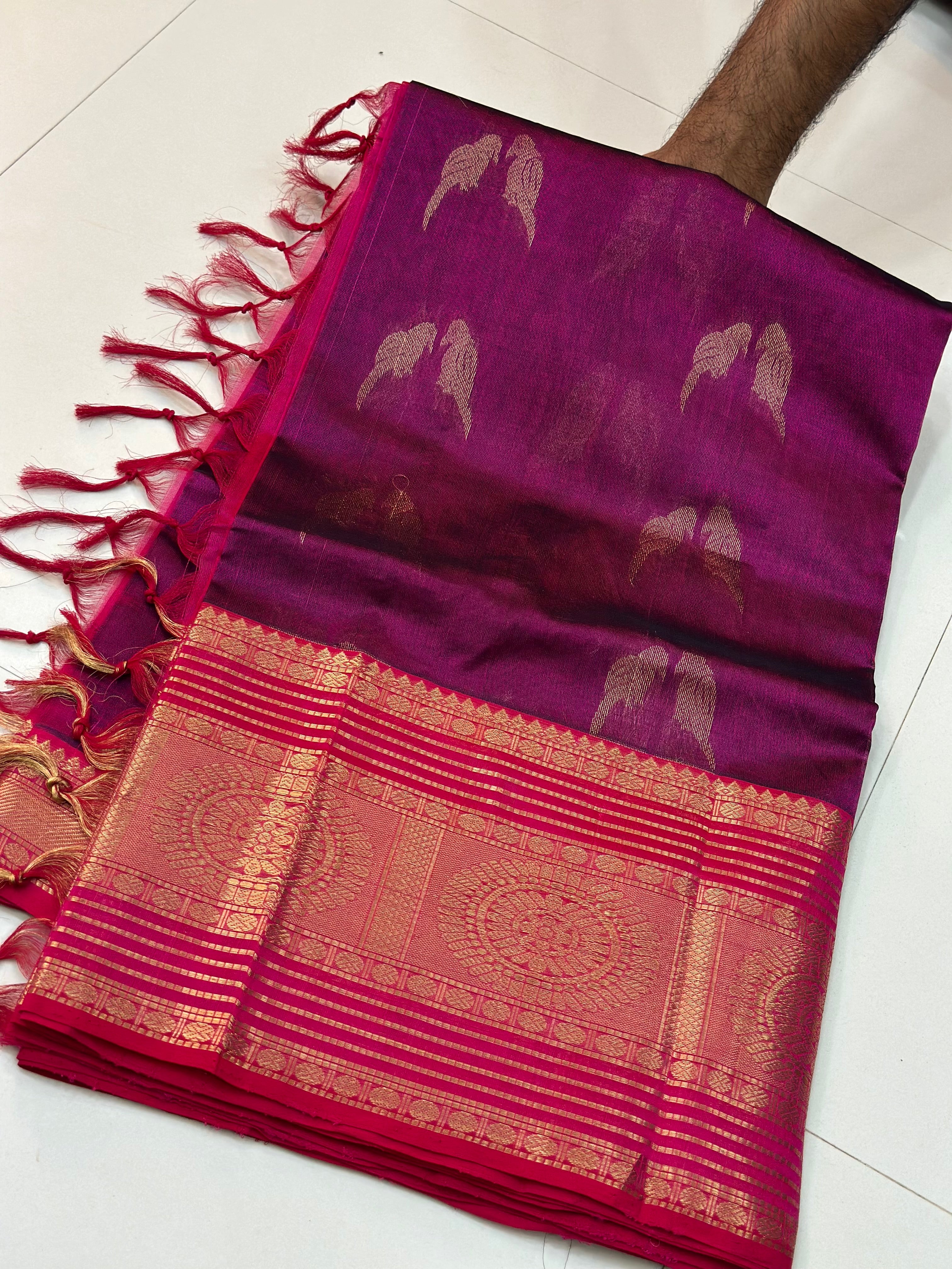 Pure Handloom Vintage Mangalagiri Pattu