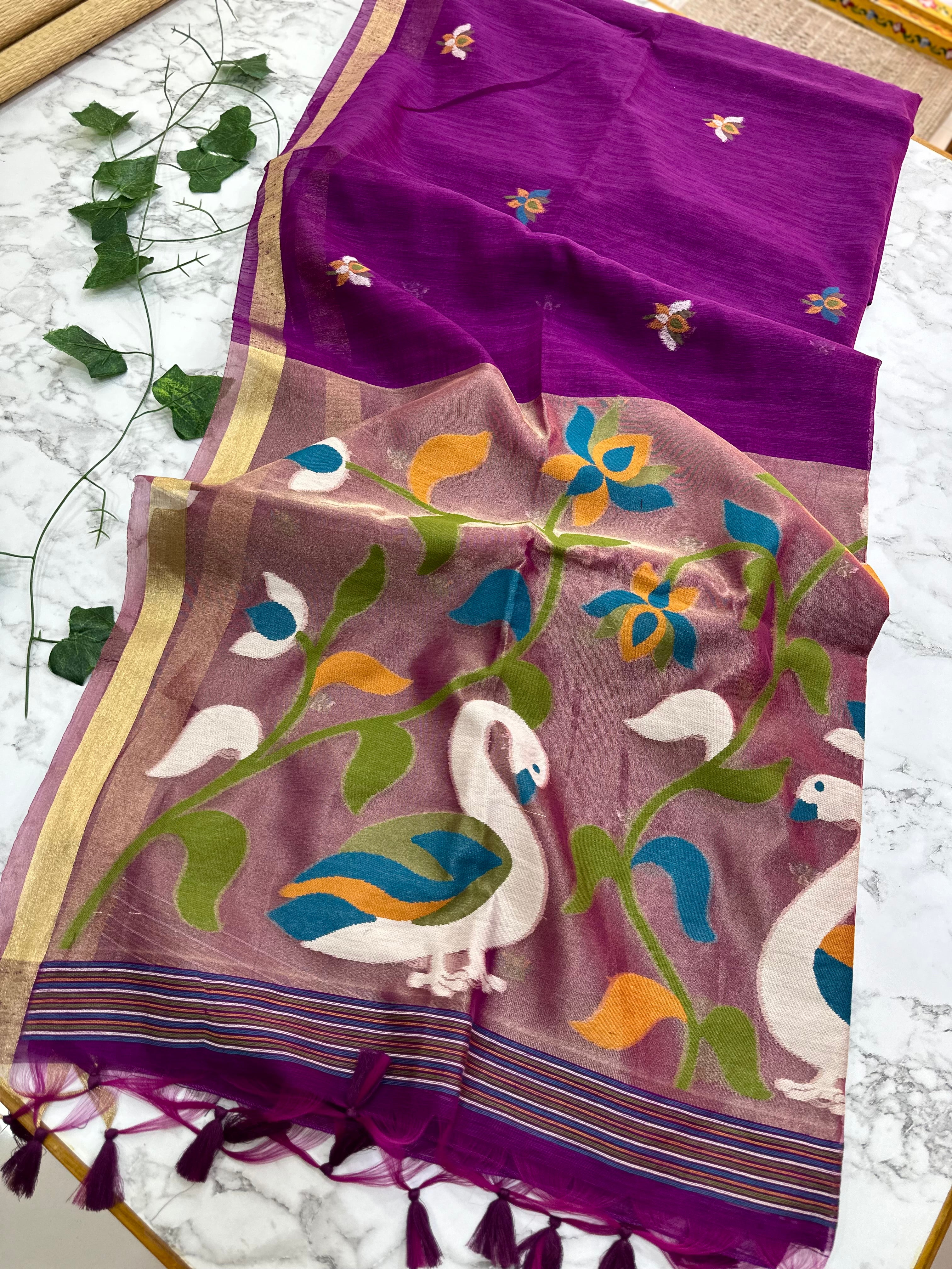 Linen Tussar Jamdhani