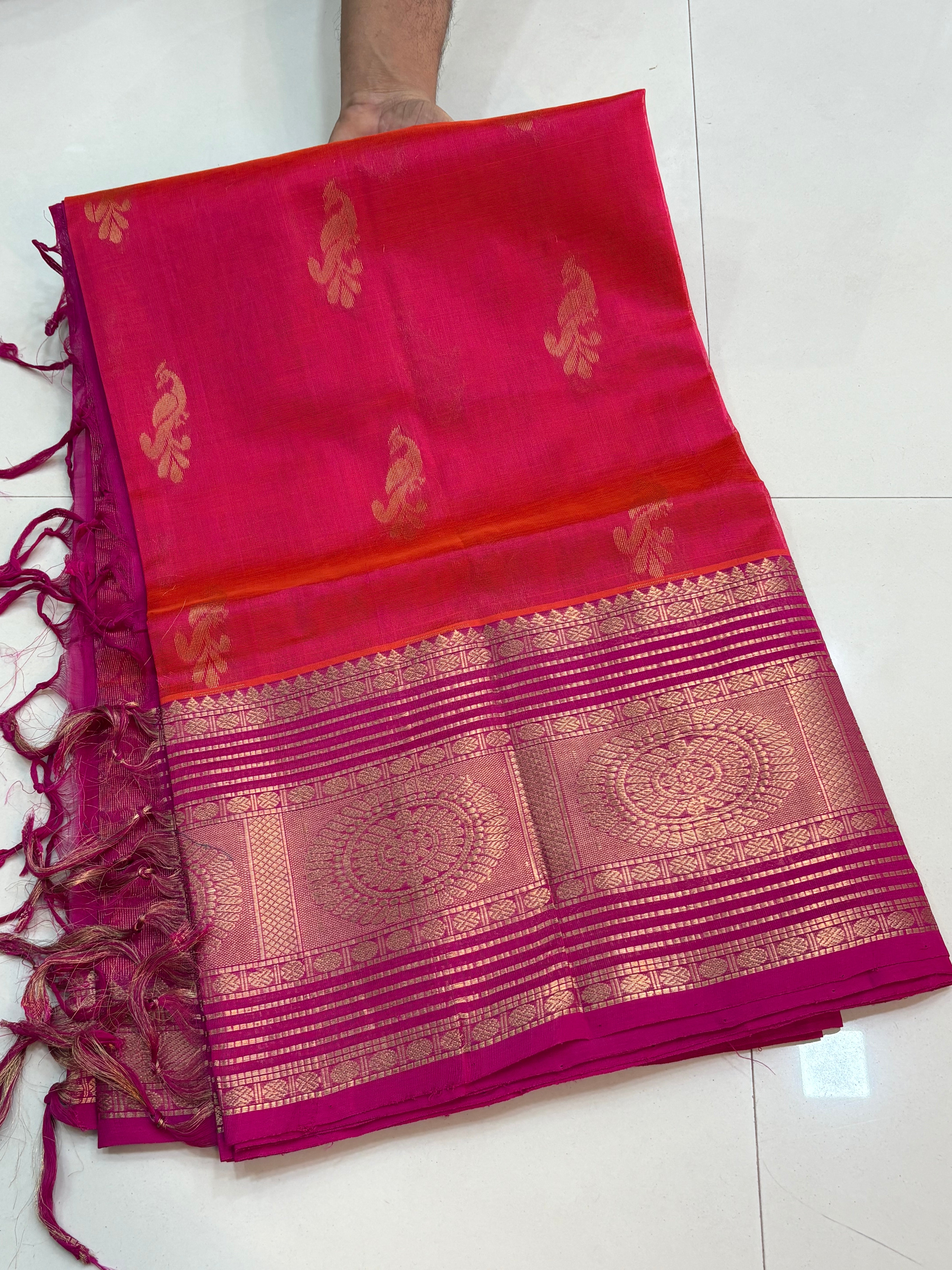 Vintage Handloom Mangalagiri Pattu saree