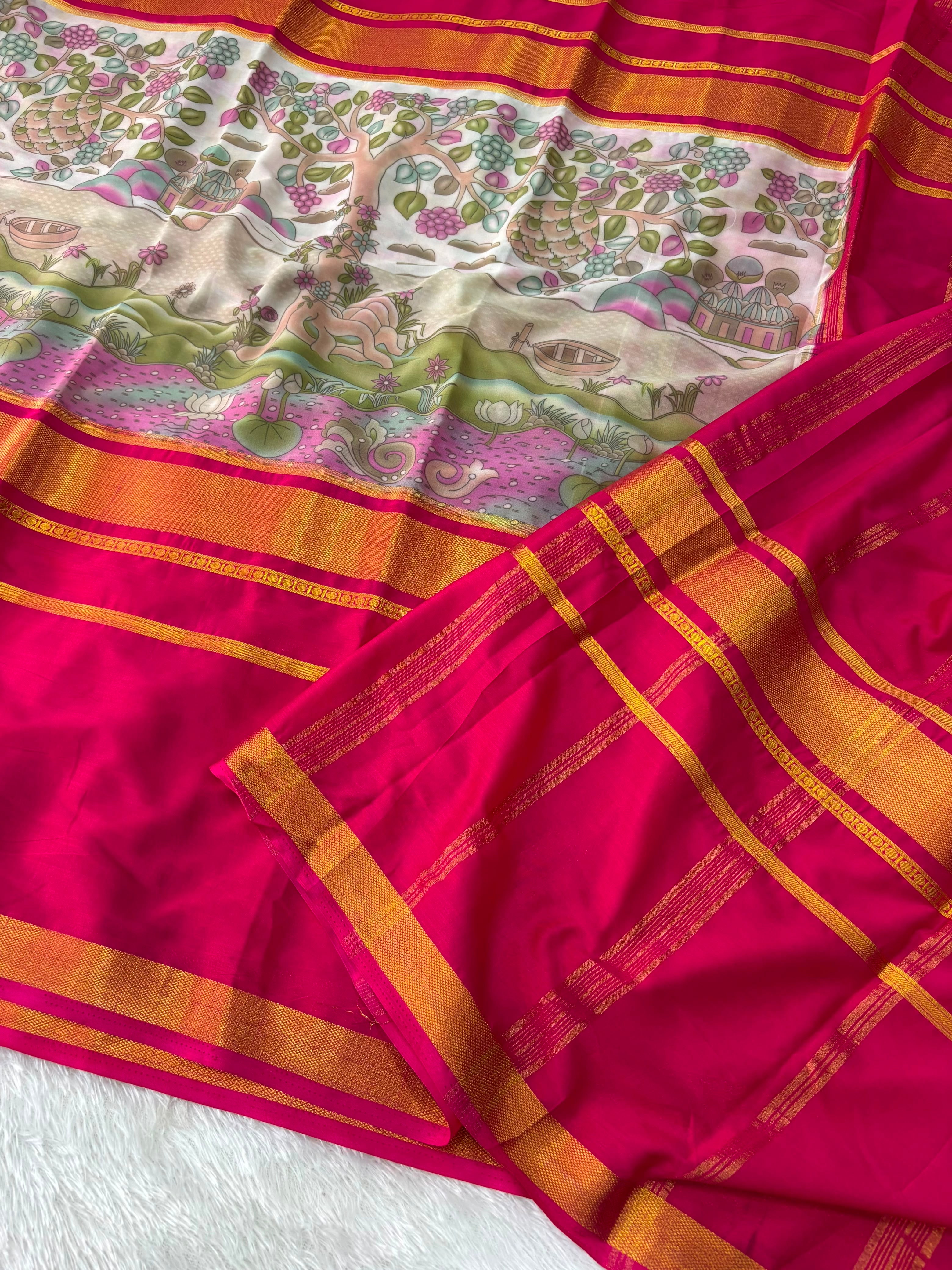 Mysore Crepe Fancy Silk