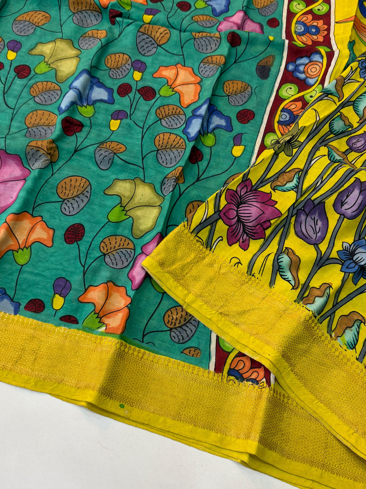 Hand Painted PenKalamkari Sarees