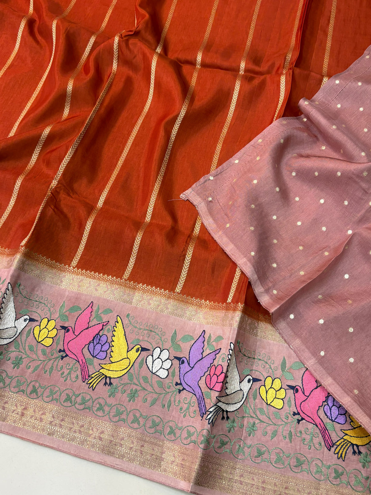 Designer Green Mango Embroidery