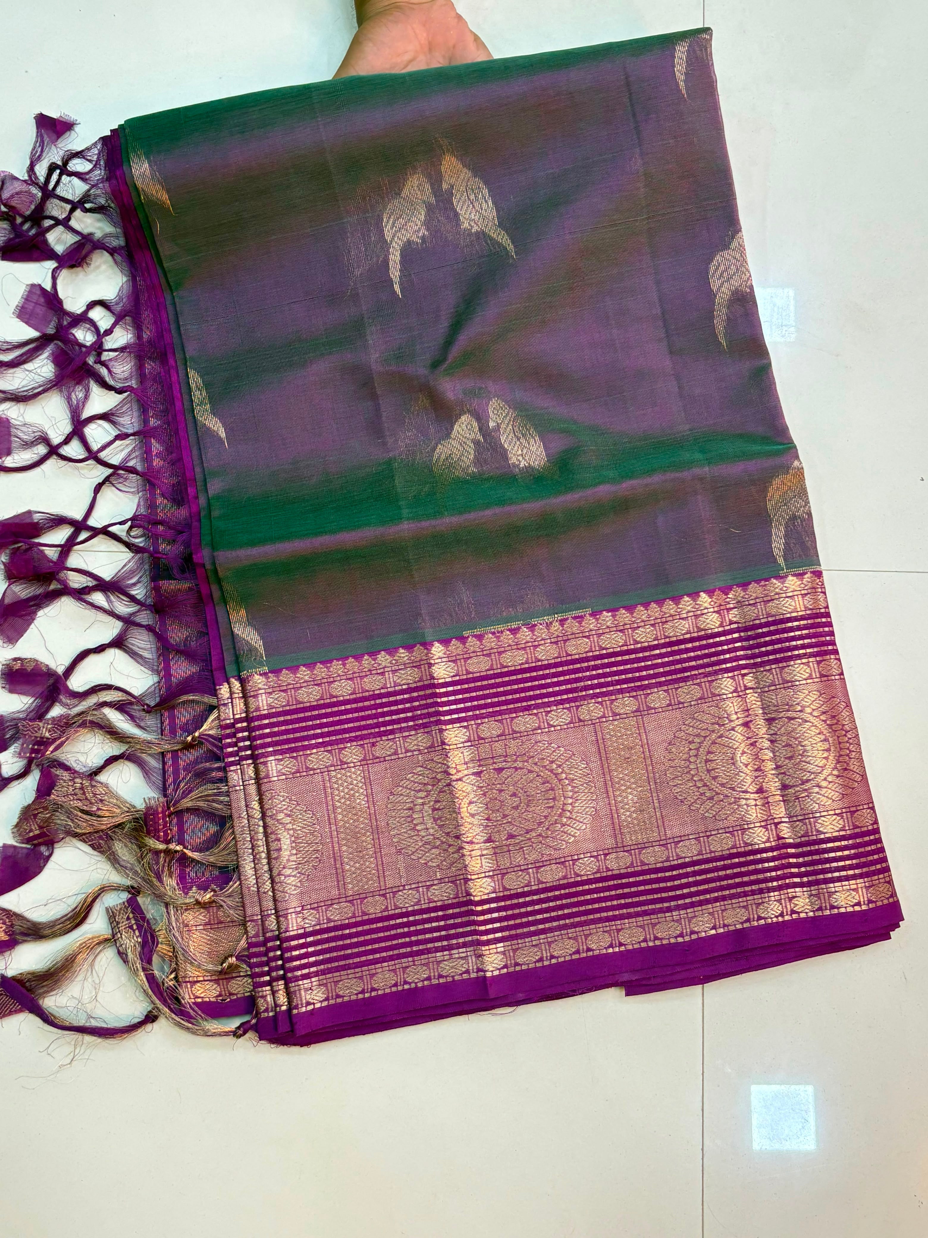 Vintage Handloom Mangalagiri Pattu Saree