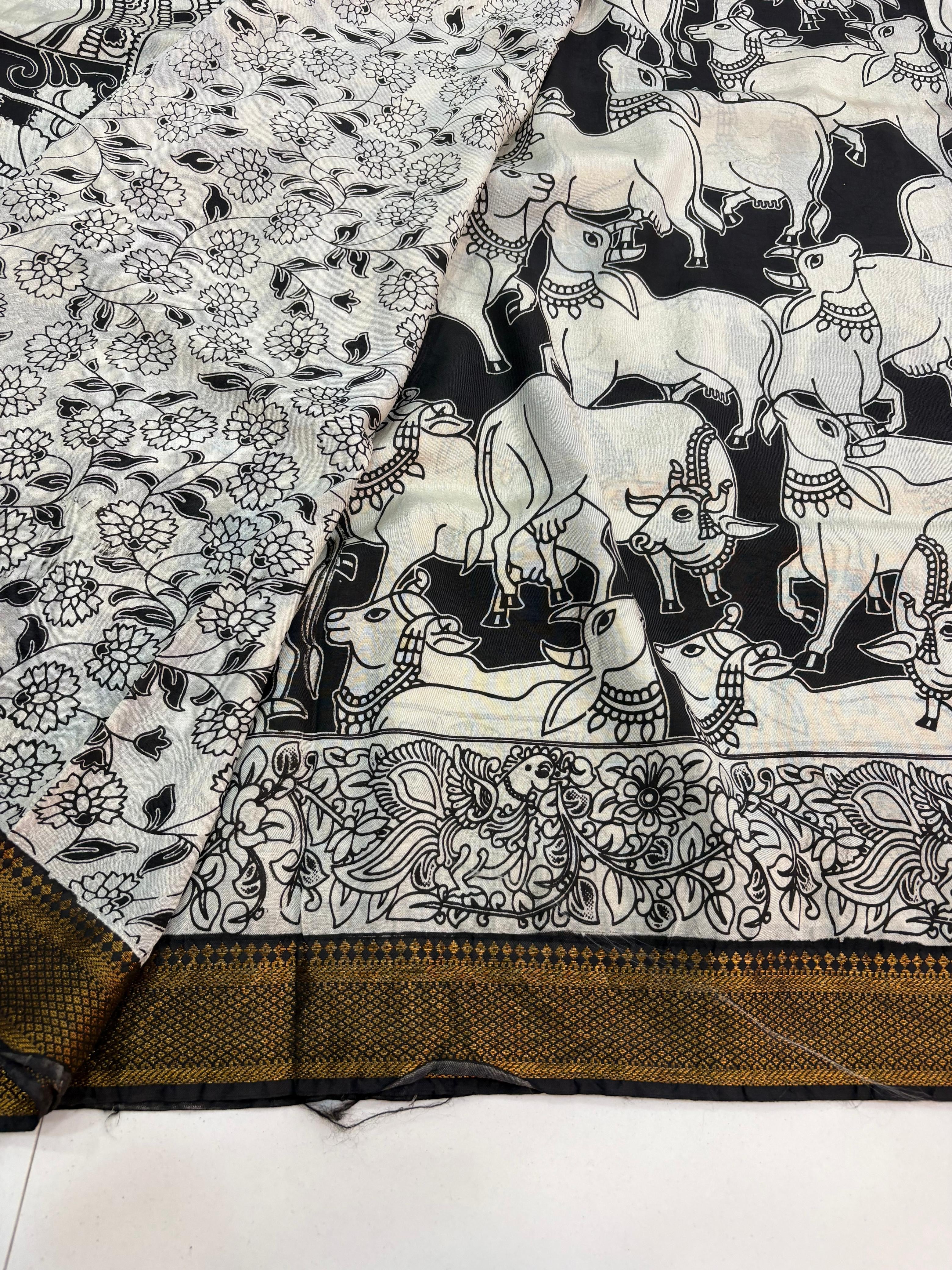 Kalamkari Pichwai Silk