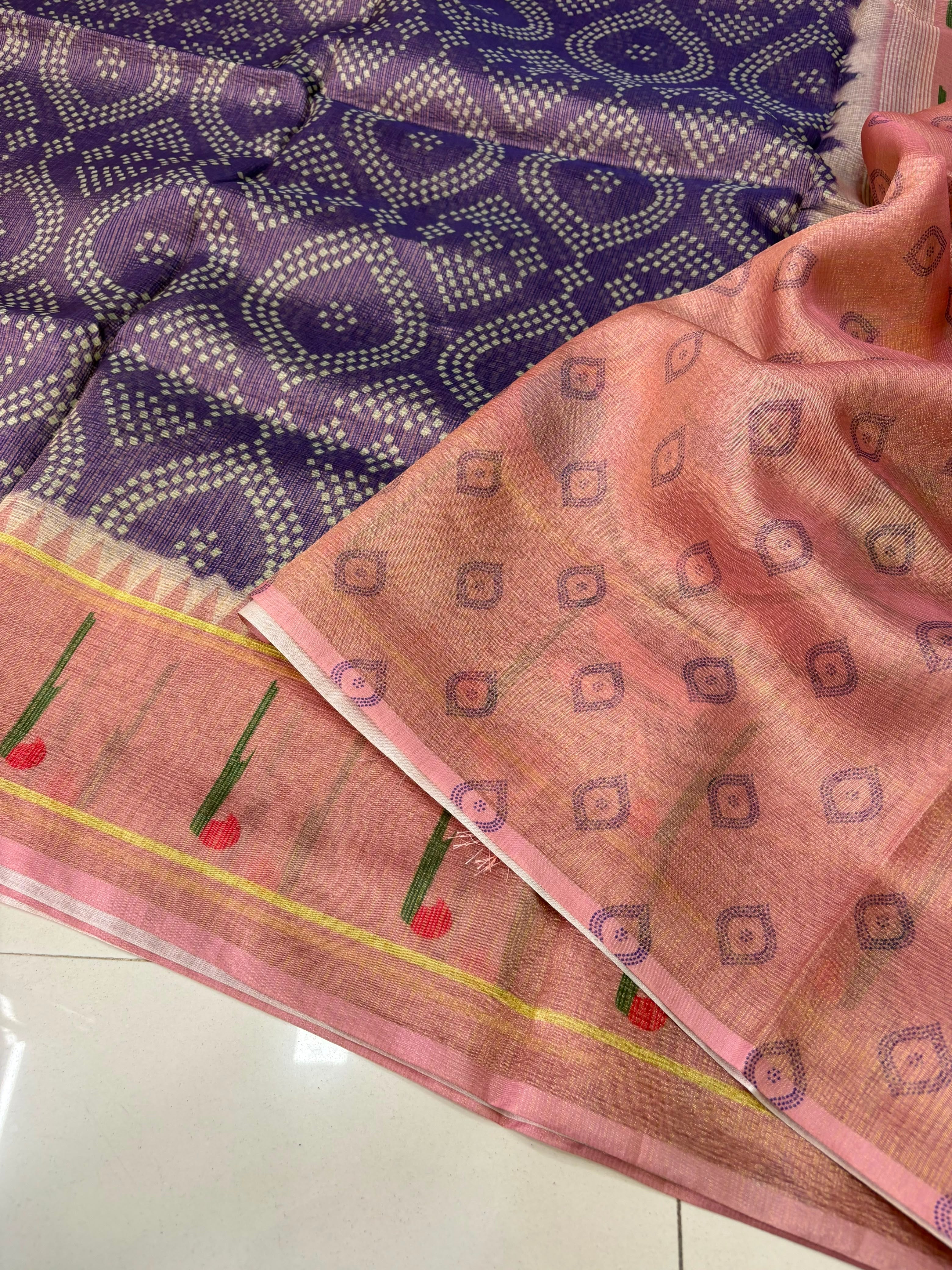 Fancy Tissue Paithani Sarees