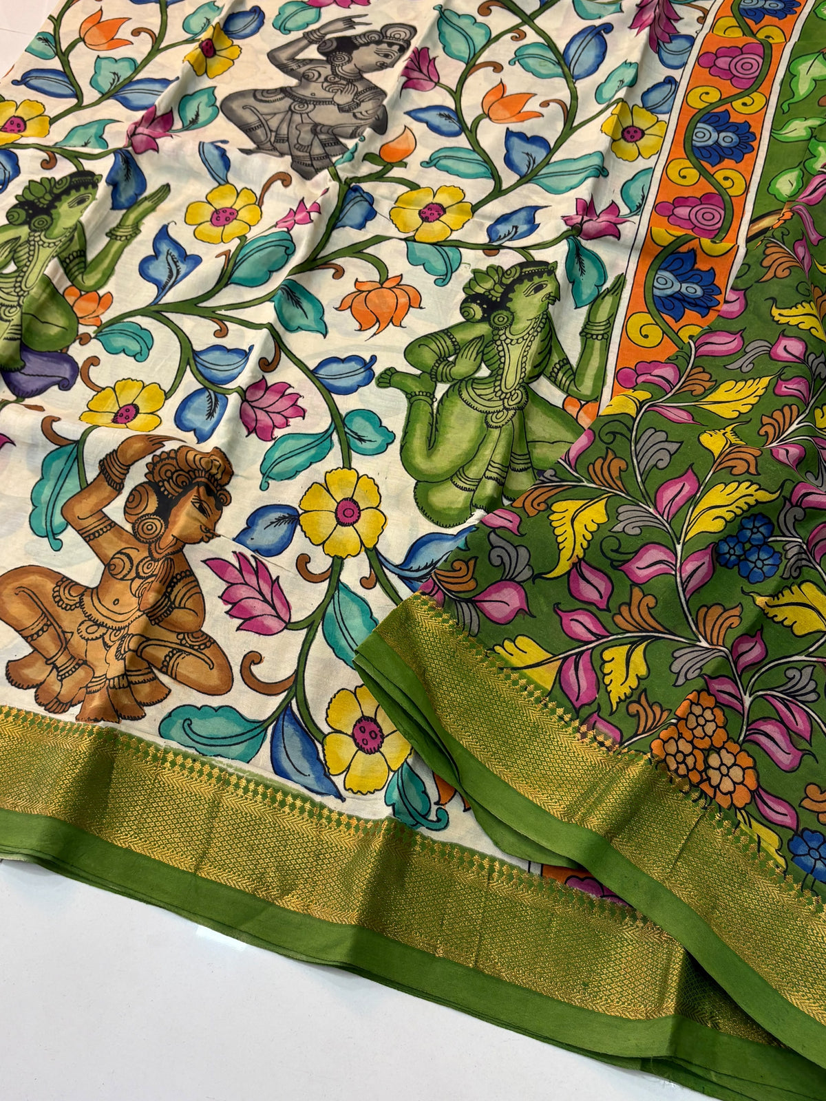 Hand Painted PenKalamkari Sarees