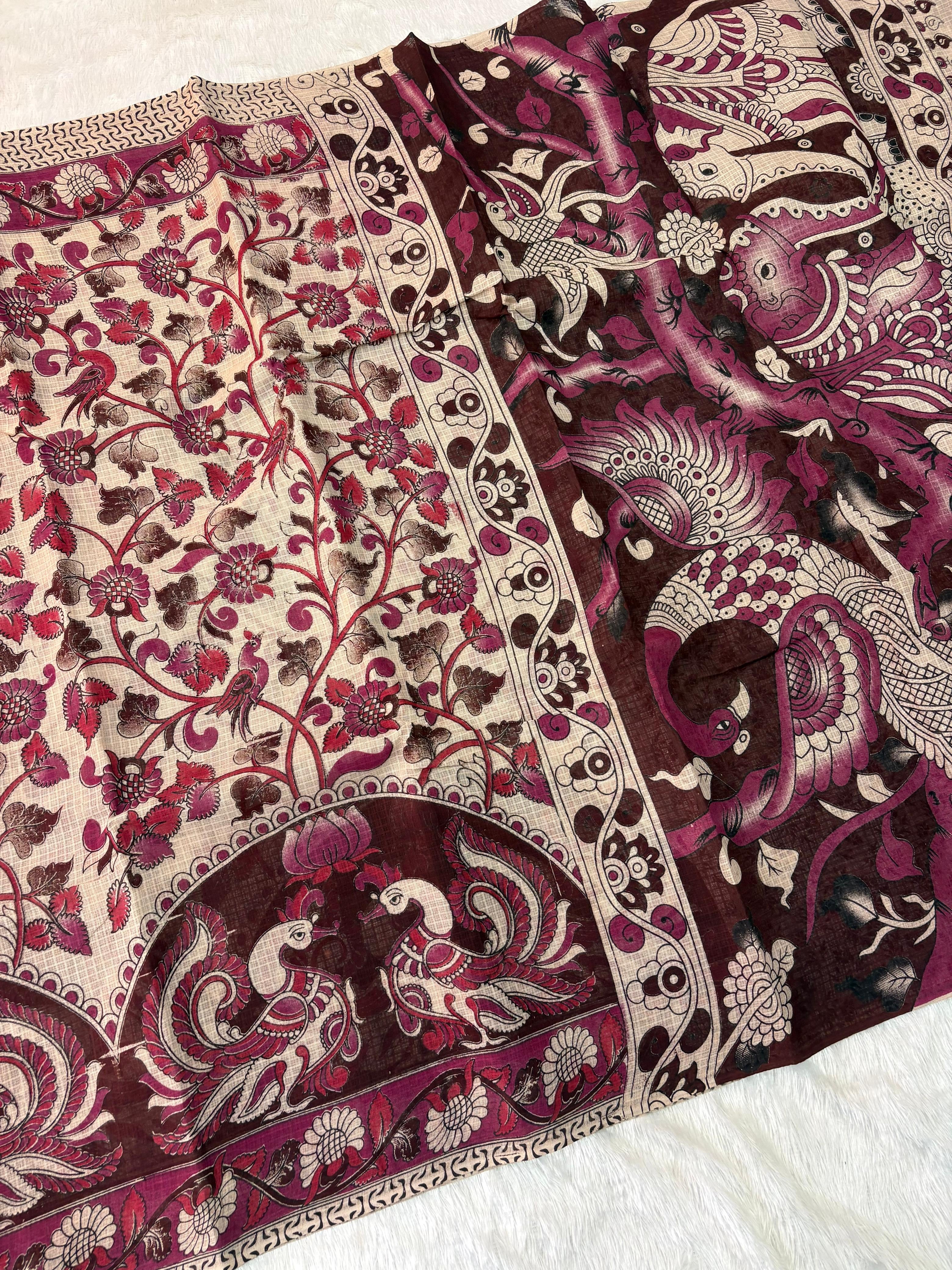 Peacock Kota Kalamkari
