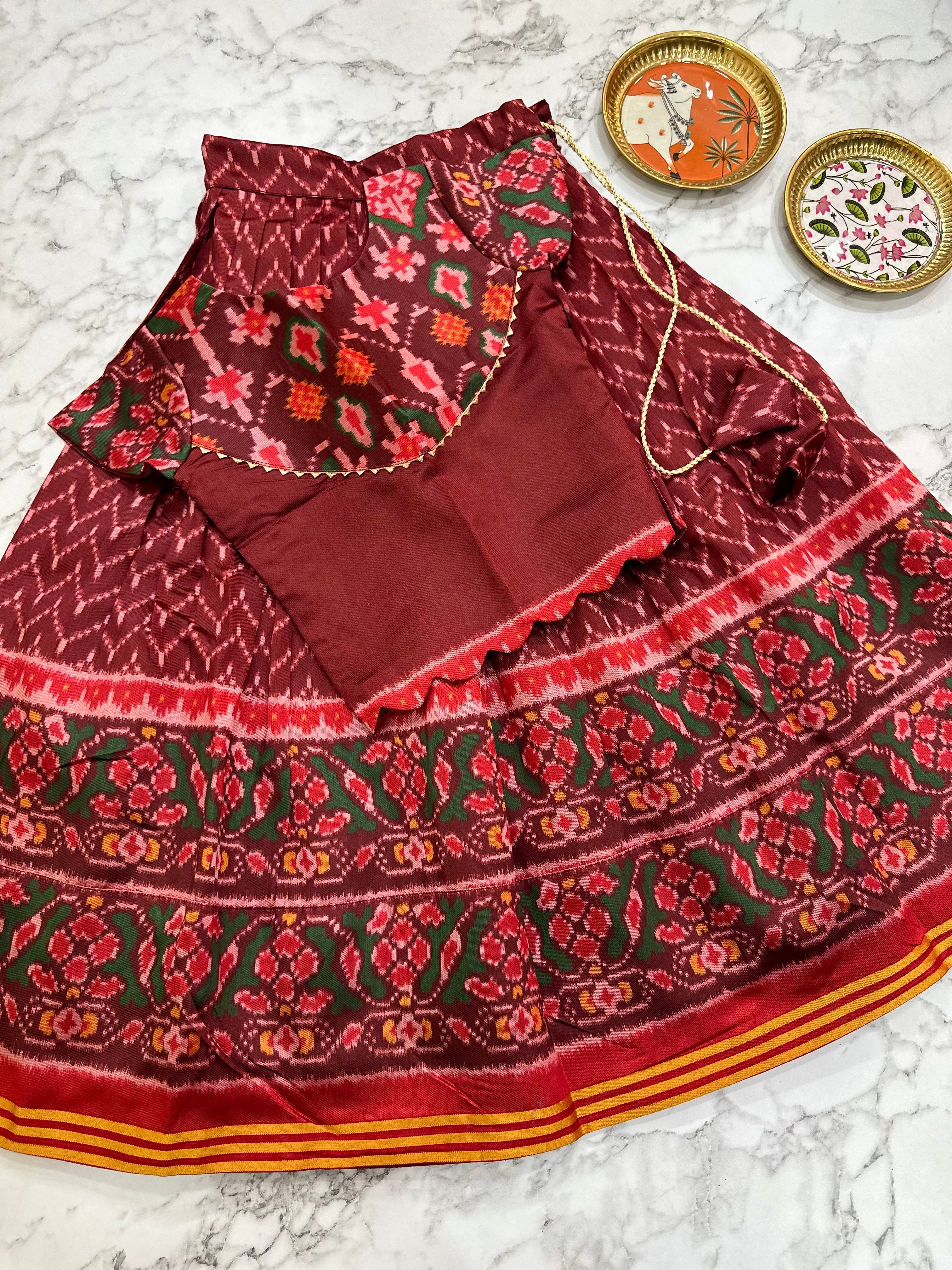 Fancy Patola Kids Lehenga