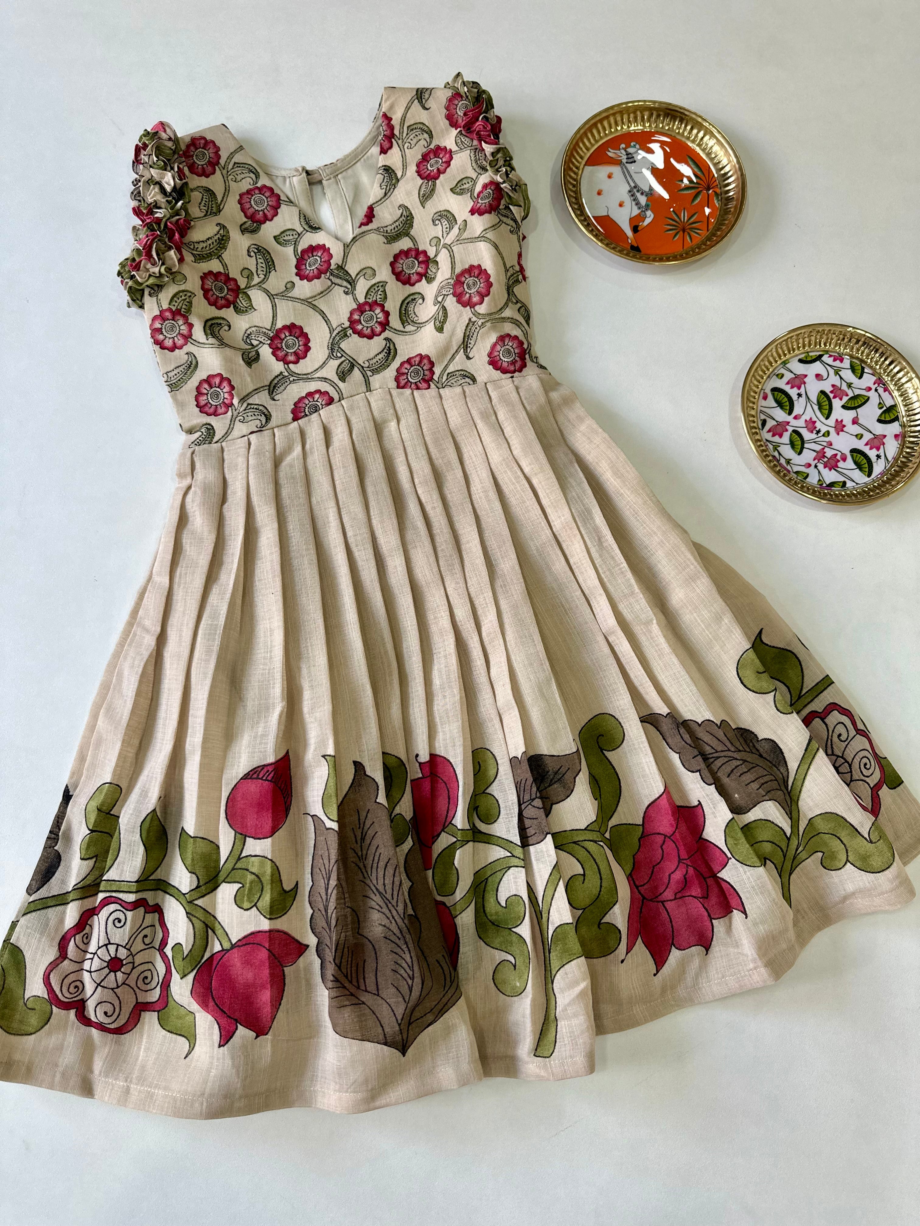 PenKalamkari Kids Frock