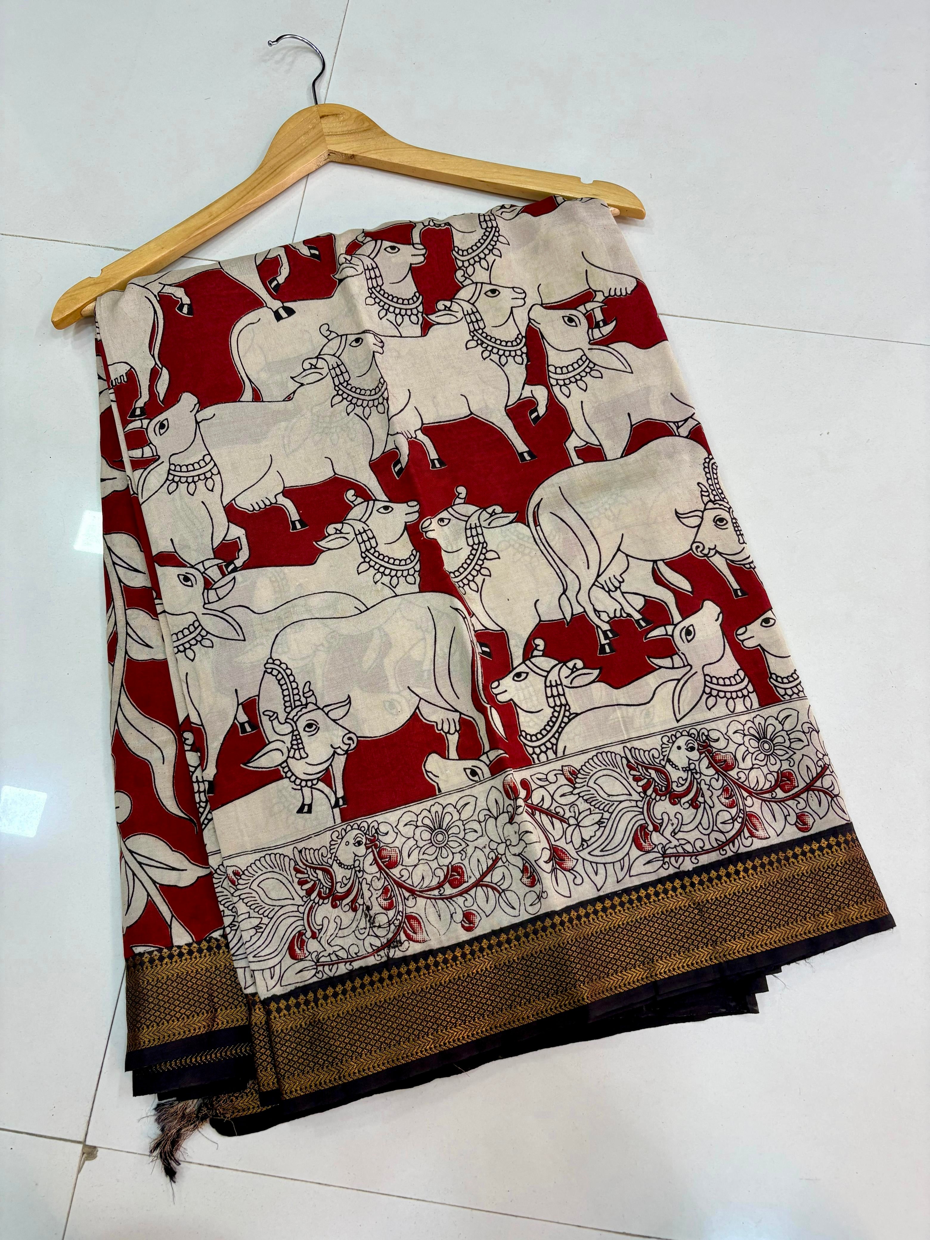 Kalamkari Pichwai Silk
