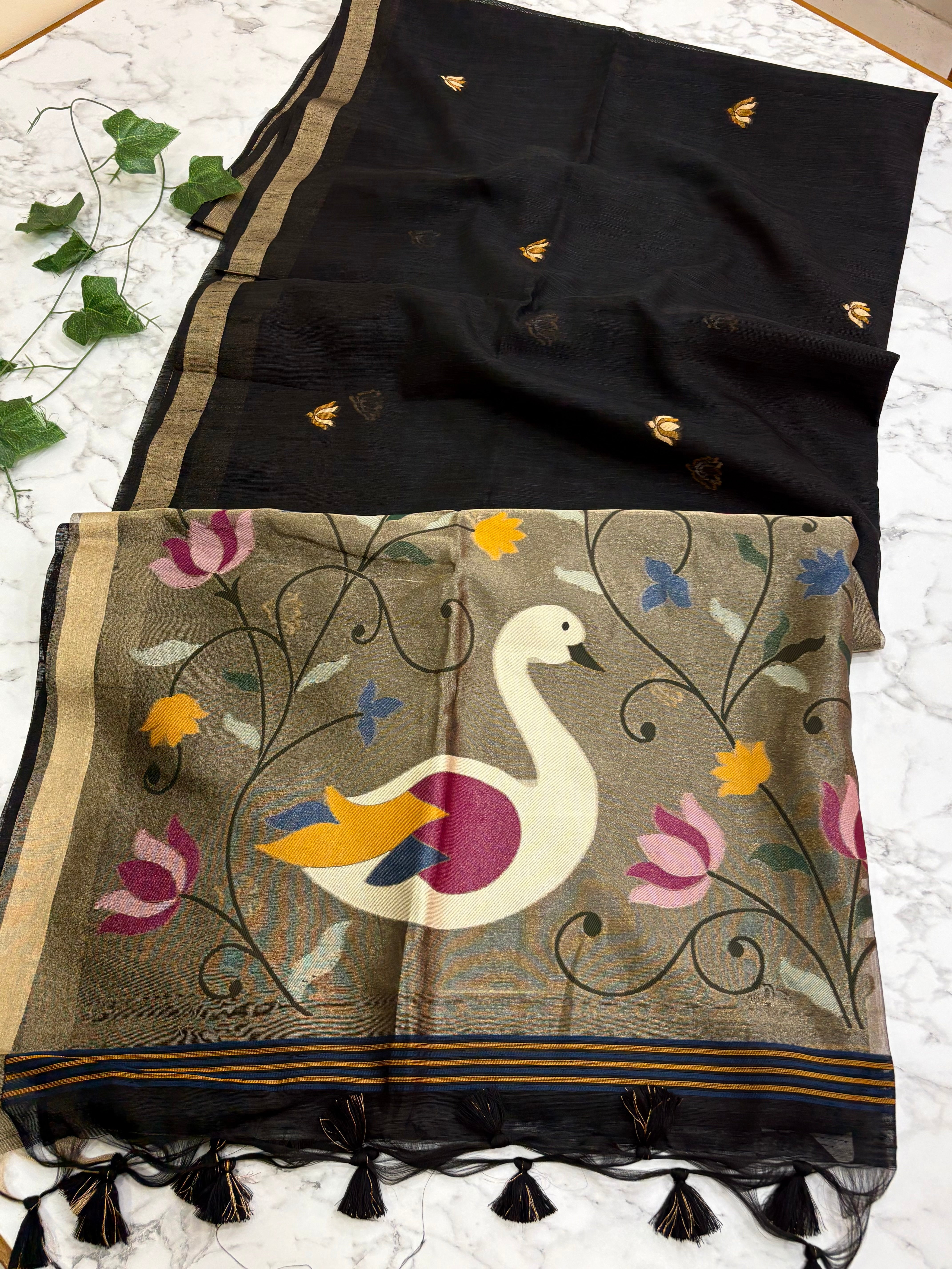 Fancy Linen Tussar Jamdhani