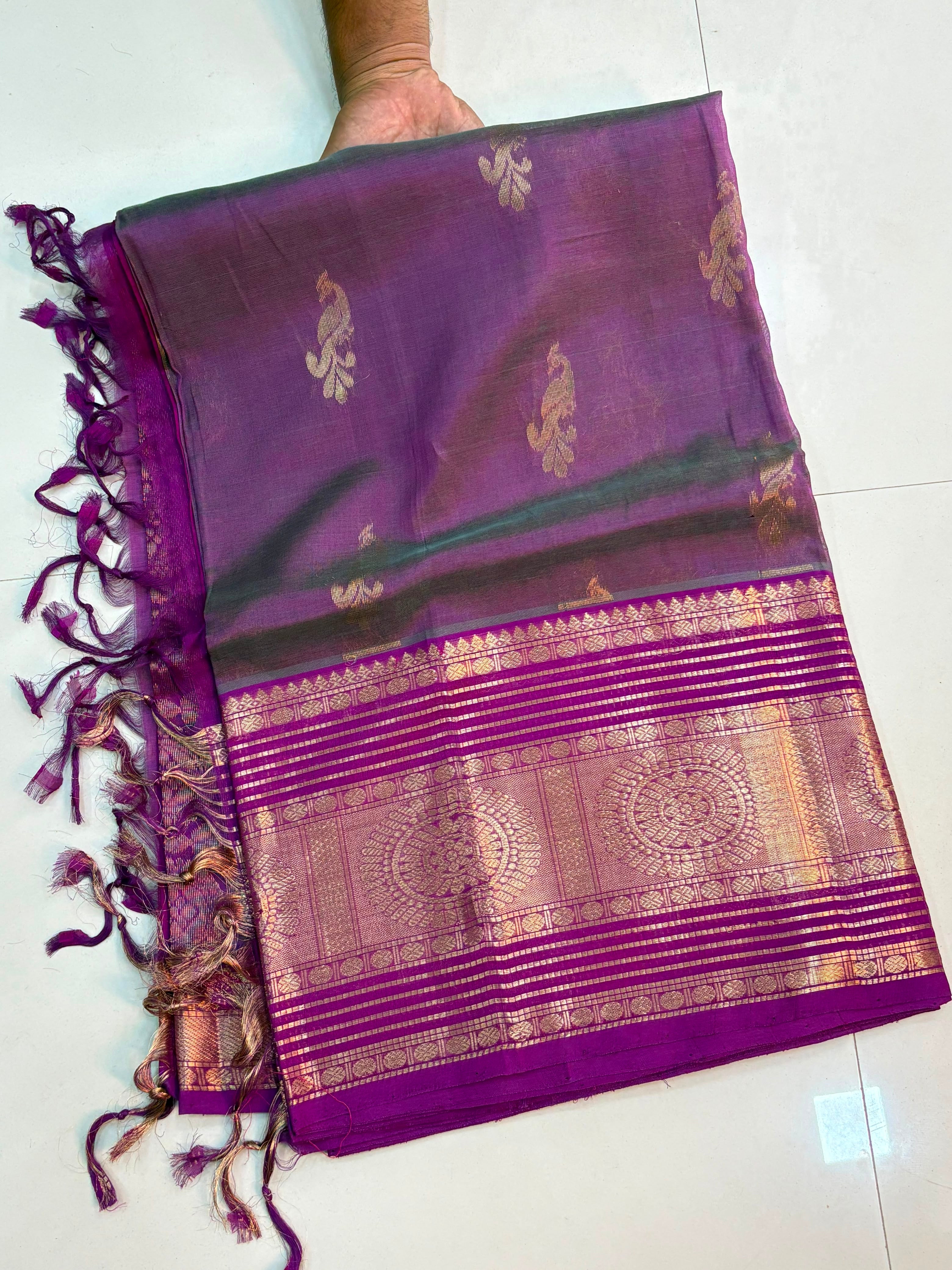 Vintage Handloom Mangalagiri Pattu Saree