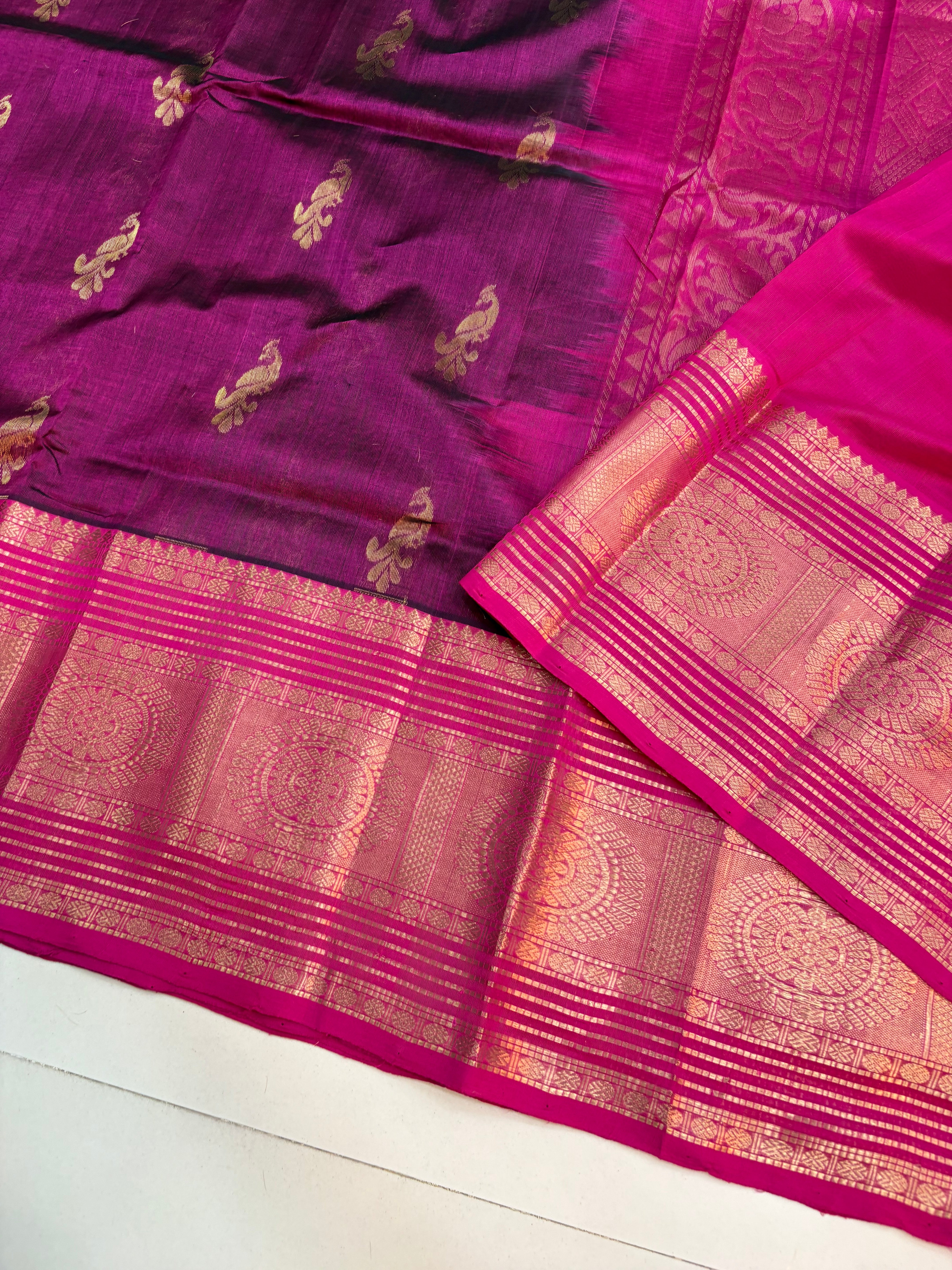 Vintage Handloom Mangalagiri Pattu saree