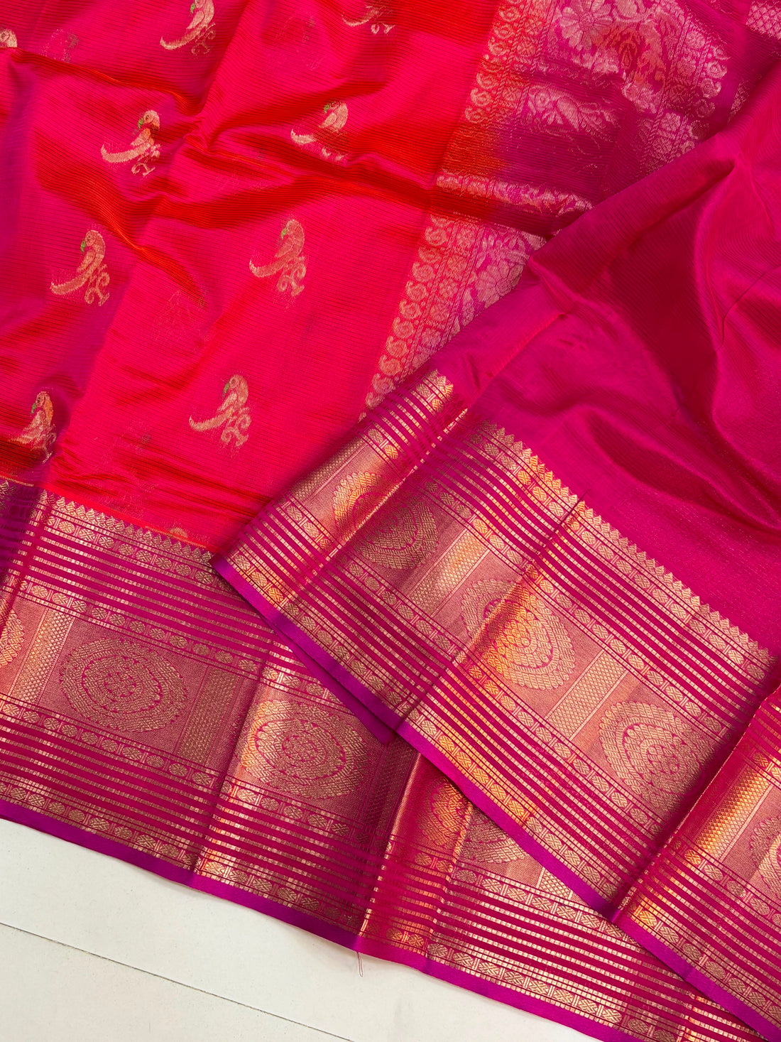 Vintage Handloom Mangalagiri Pattu Saree