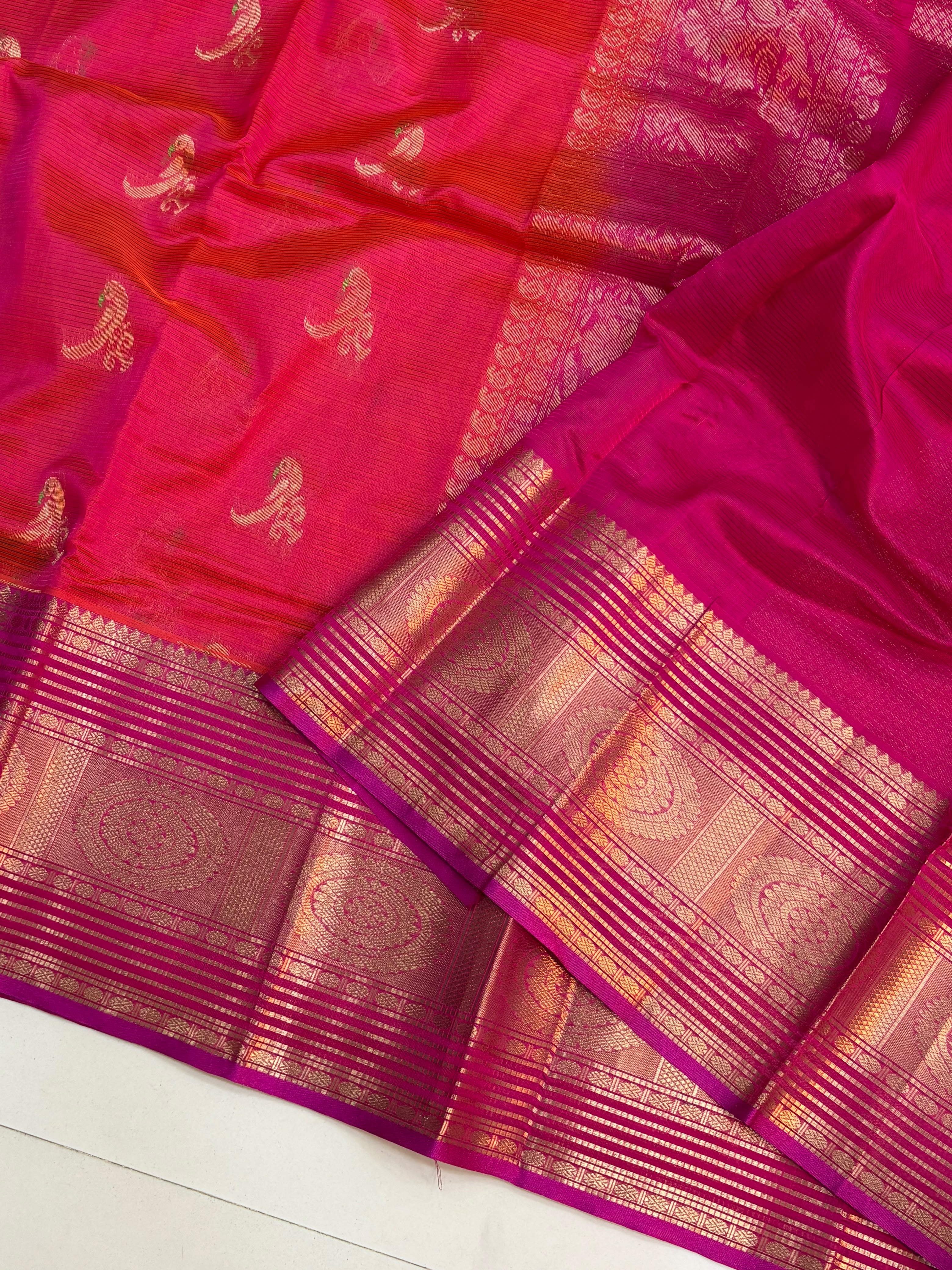 Vintage Handloom Mangalagiri Pattu Saree