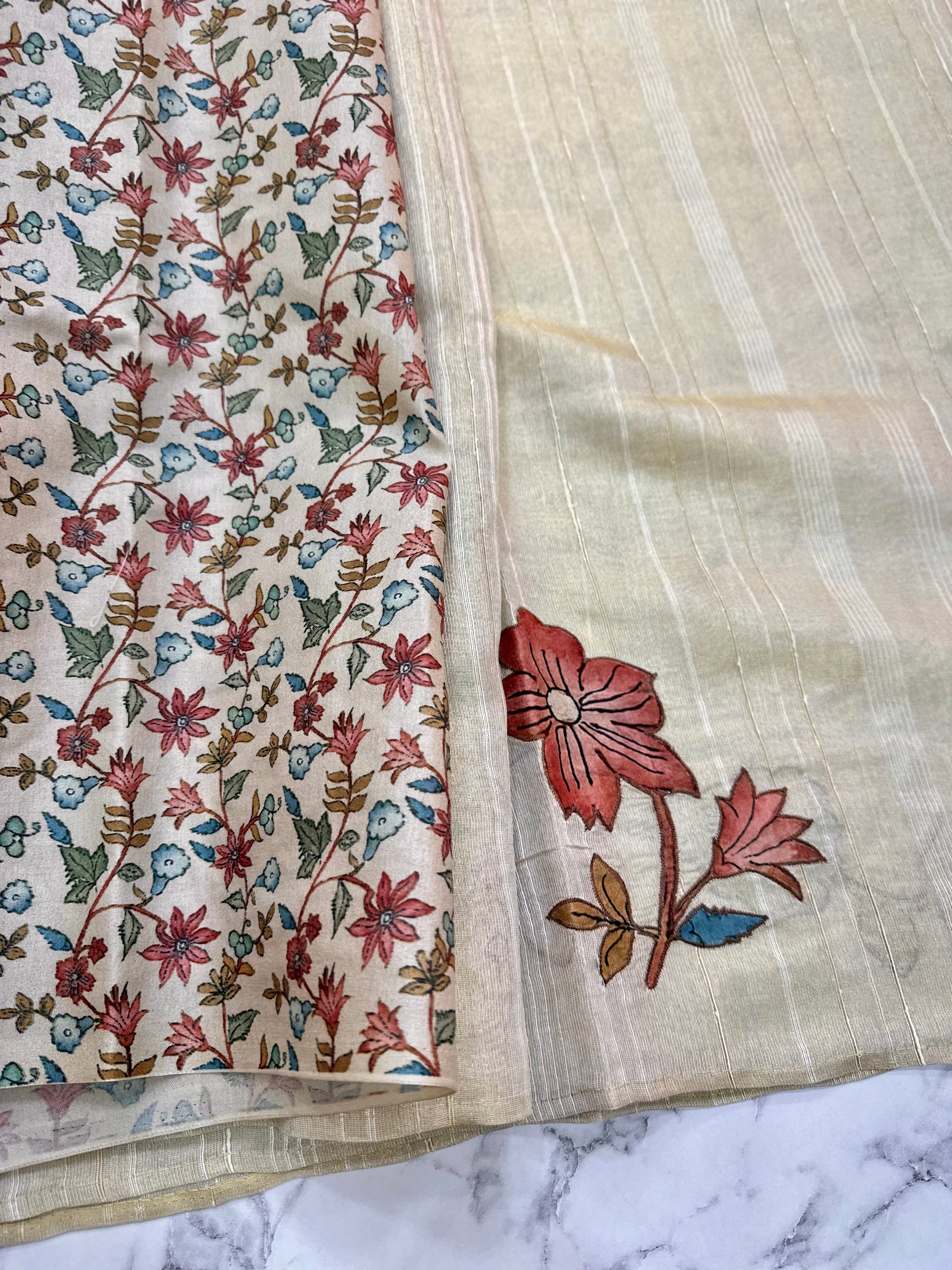 Kalamakri Appliqué Saree