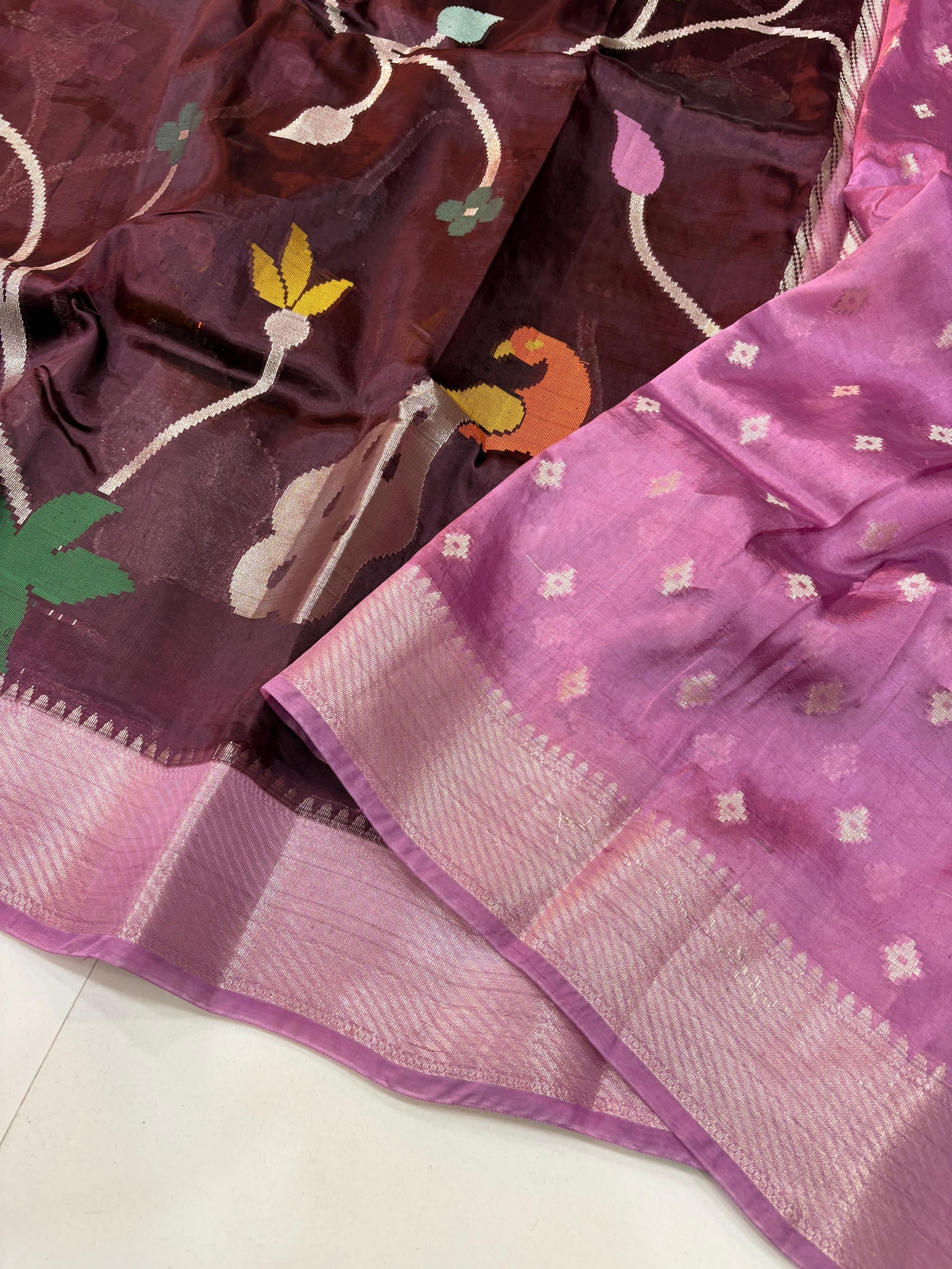 Paper Silk Jamdani Sarees