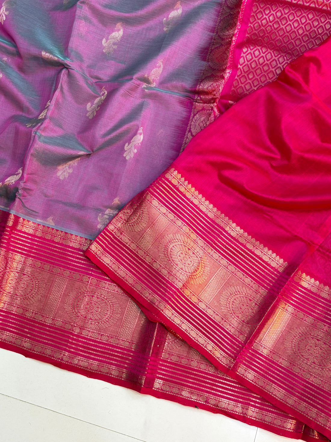 Vintage Handloom Mangalagiri Pattu Saree