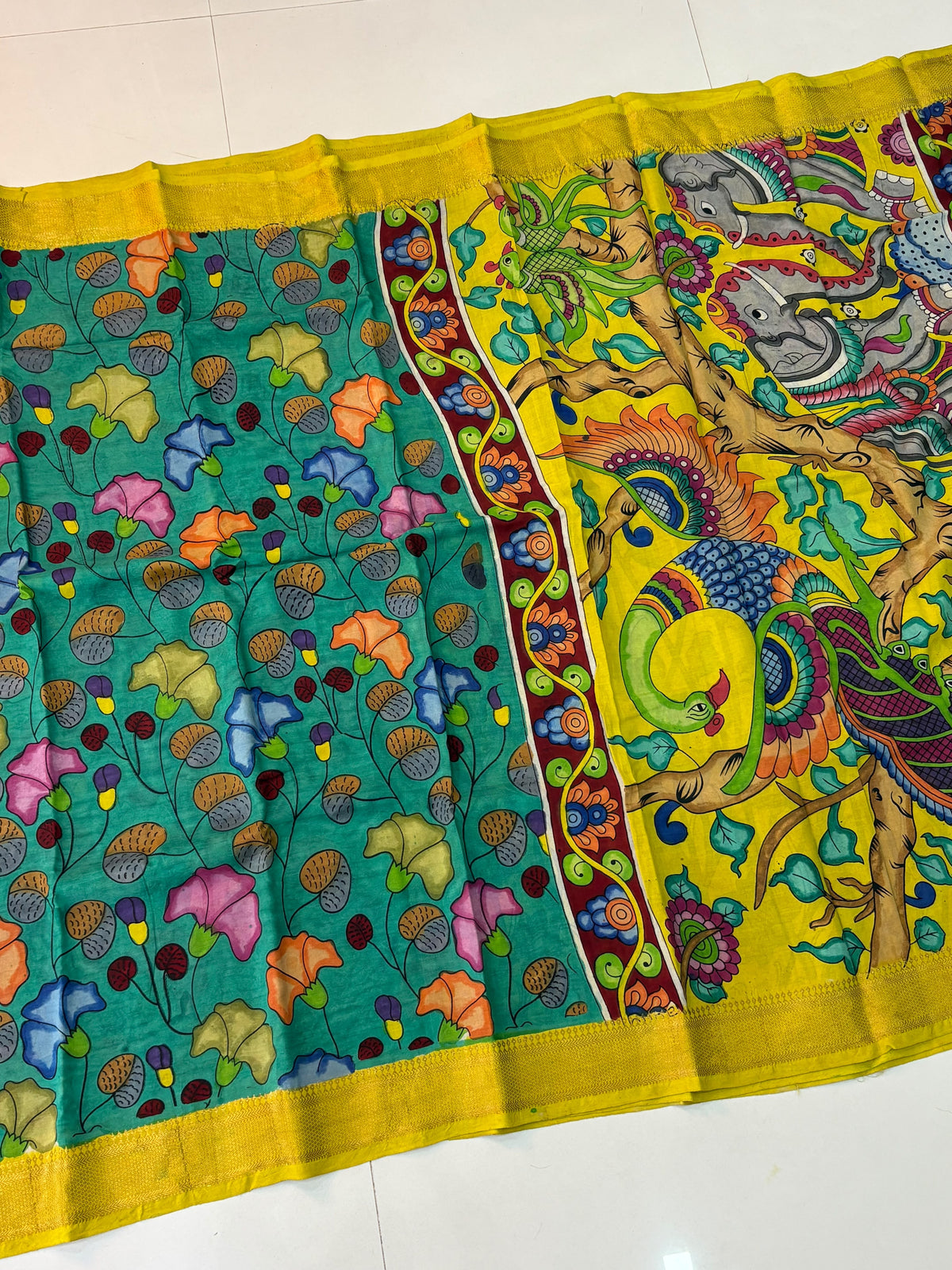 Hand Painted PenKalamkari Sarees