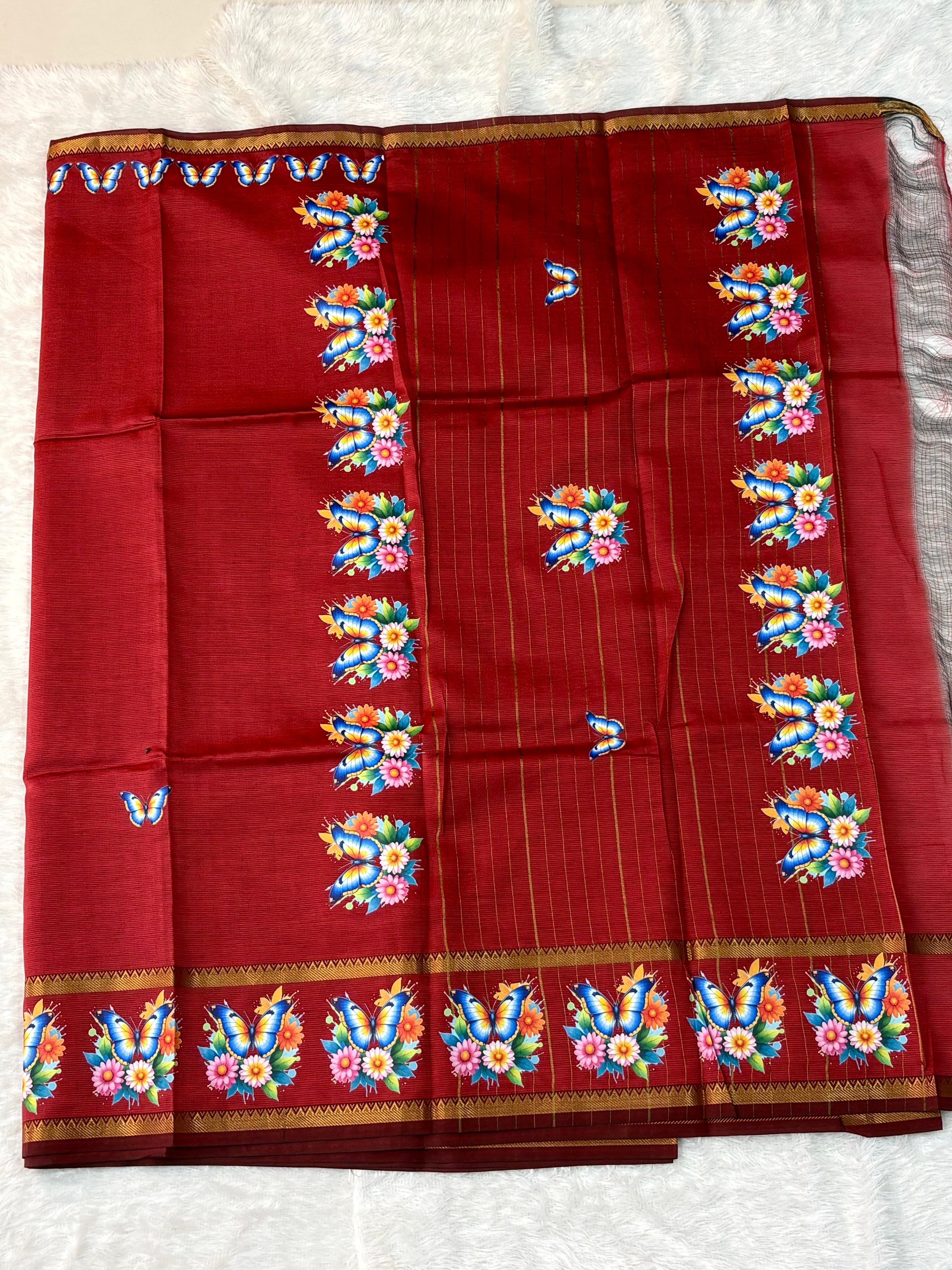 Mangalagiri Pattu Tanjore Print