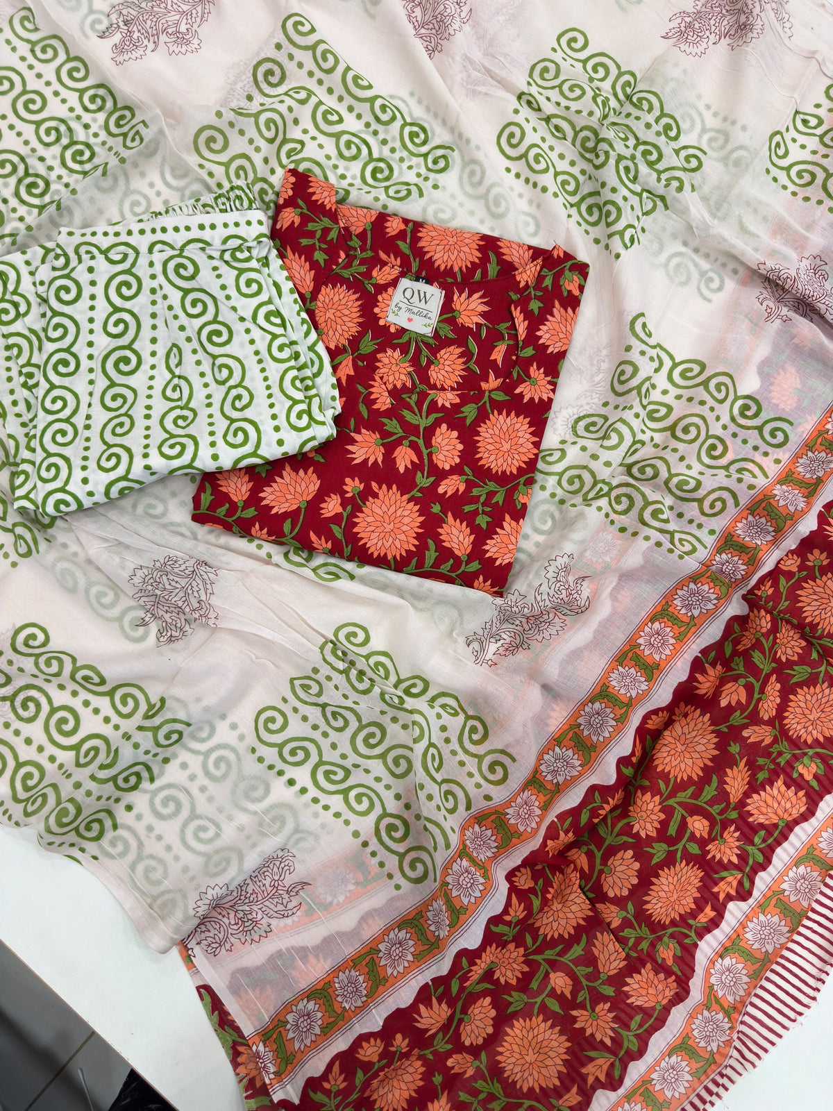 Bagru Pure cotton Kurti Sets