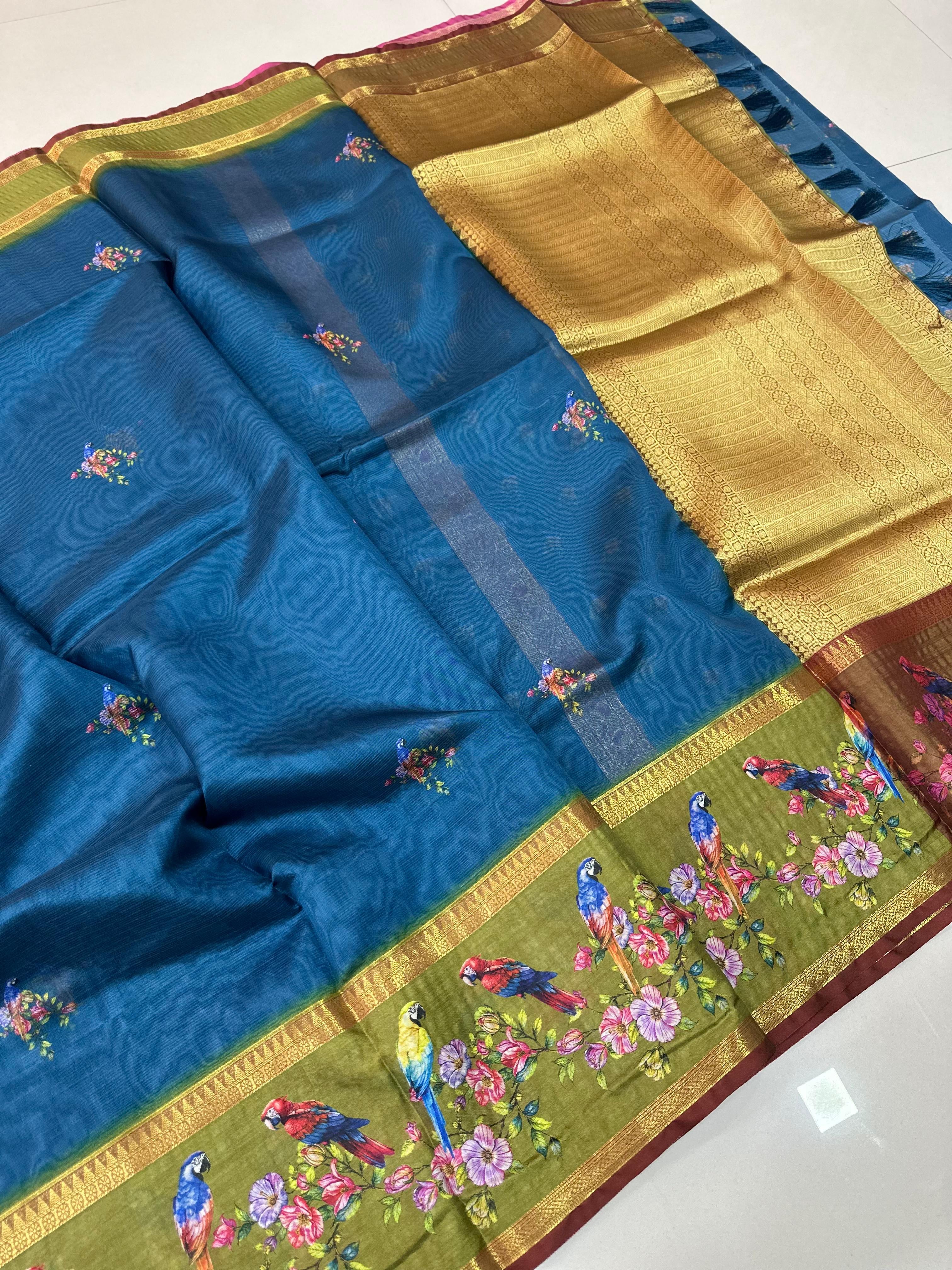 Fancy Silk Kota Traditional Borders