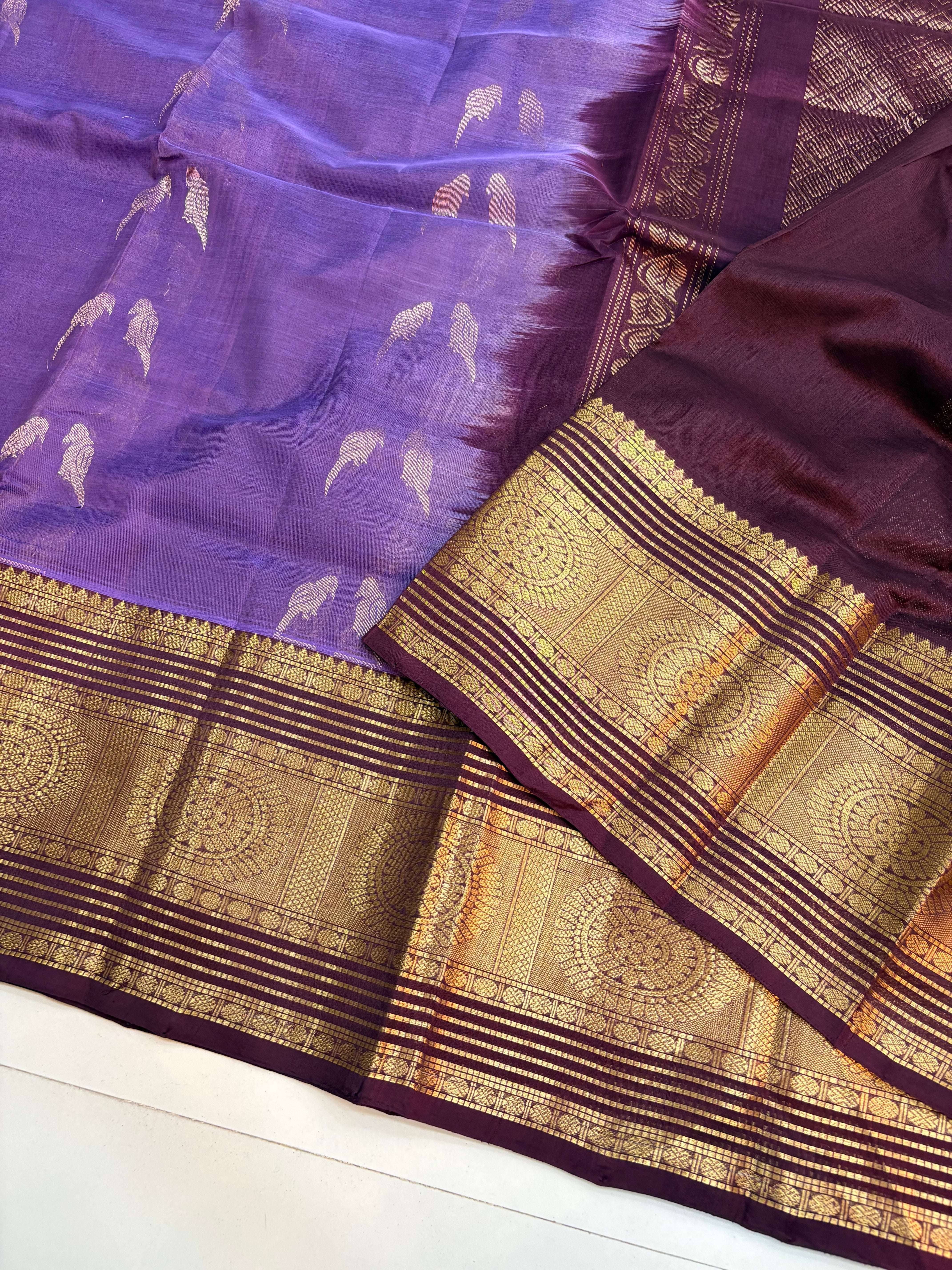 Vintage Handloom Mangalagiri Pattu saree