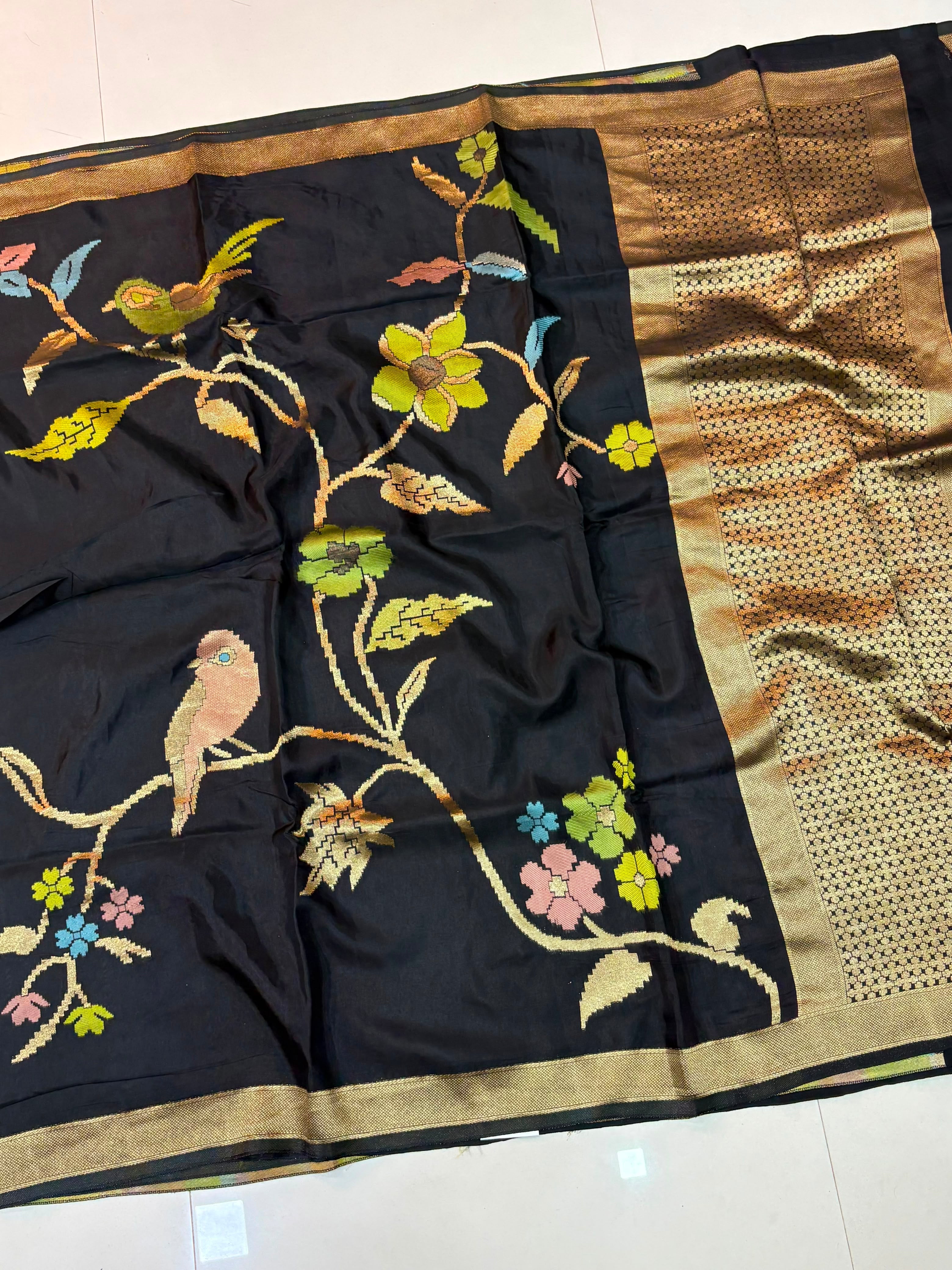 Russian Silk Jamdani Sarees