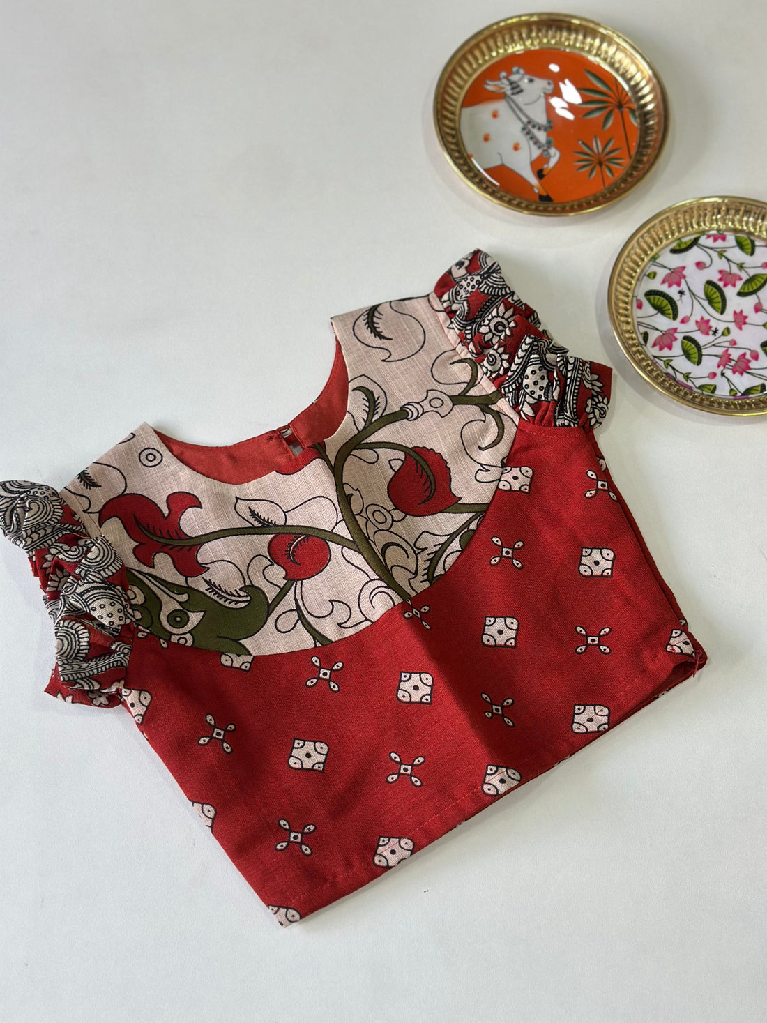 Kalamkari Kids Lehenga