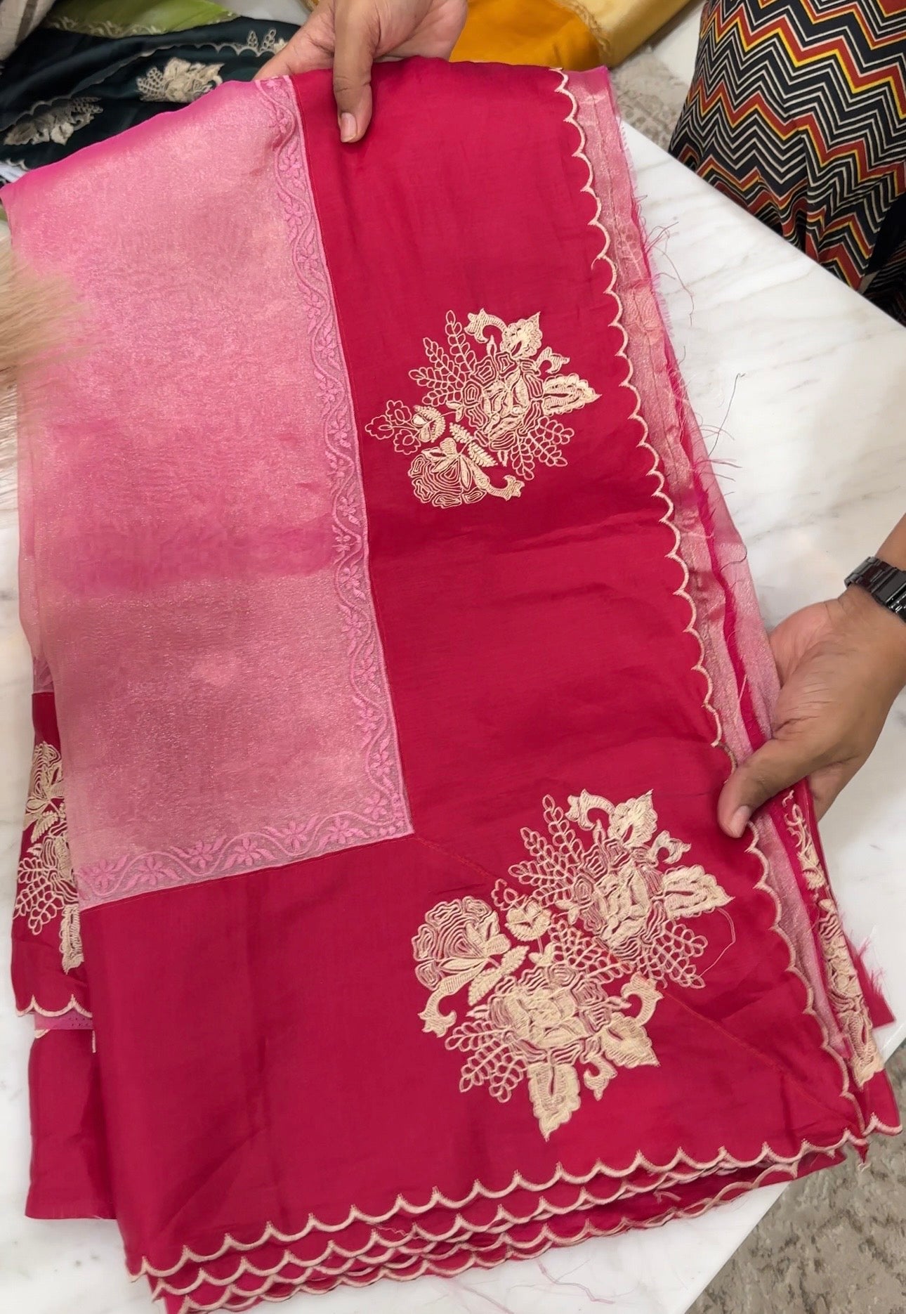 Tissue Cocktail Sarees