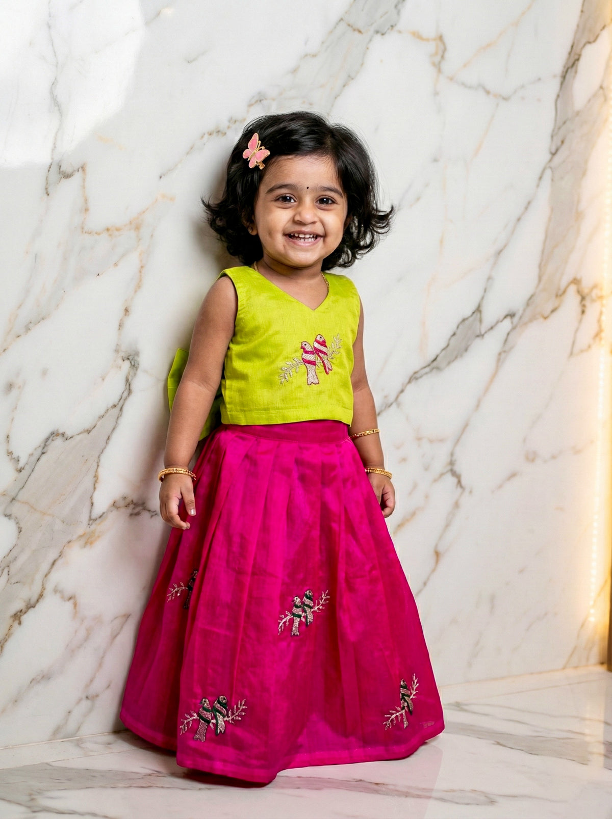 Parrot Kids Lehenga