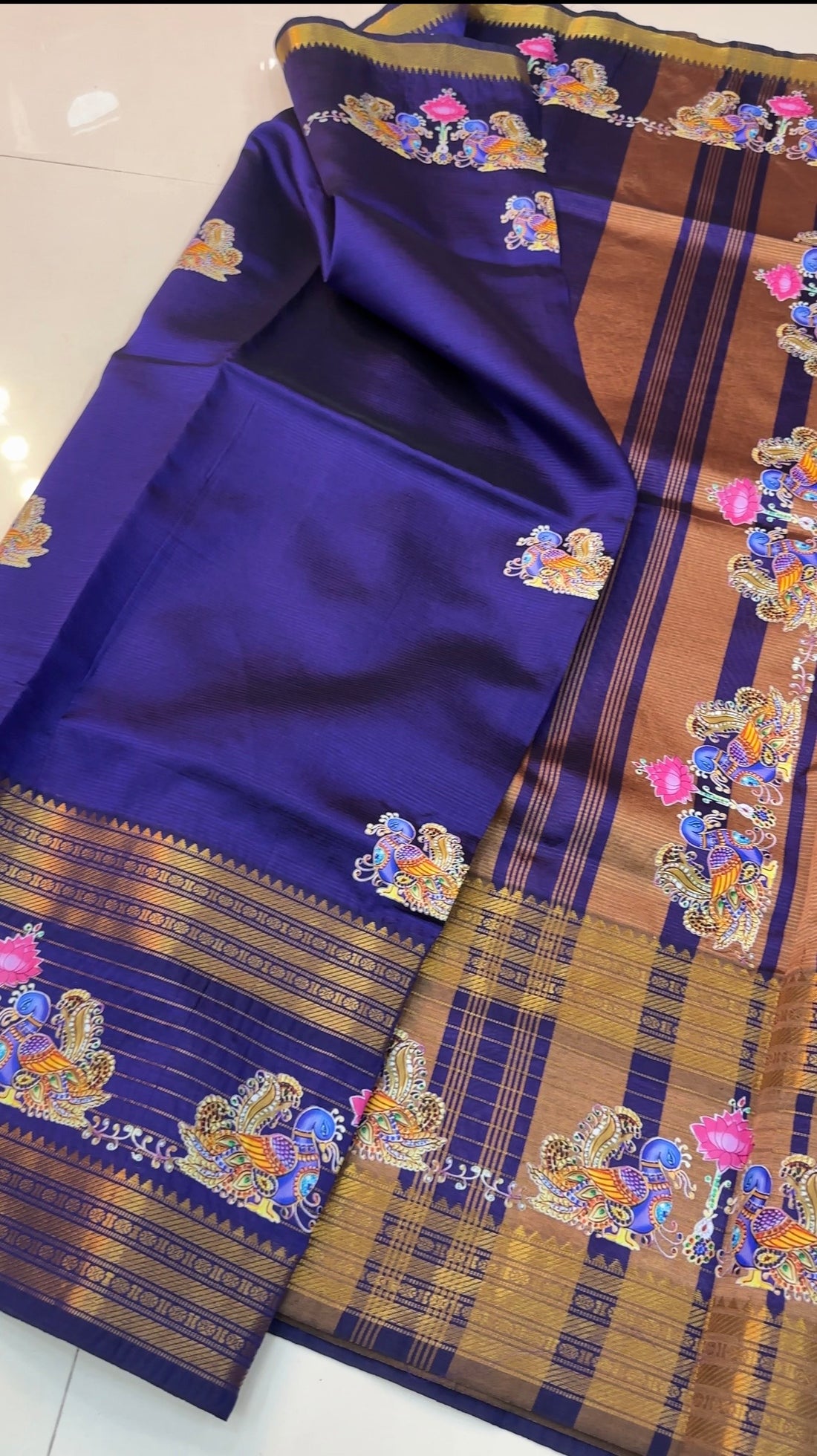Mangalagiri Tanjore Gadwal Saree