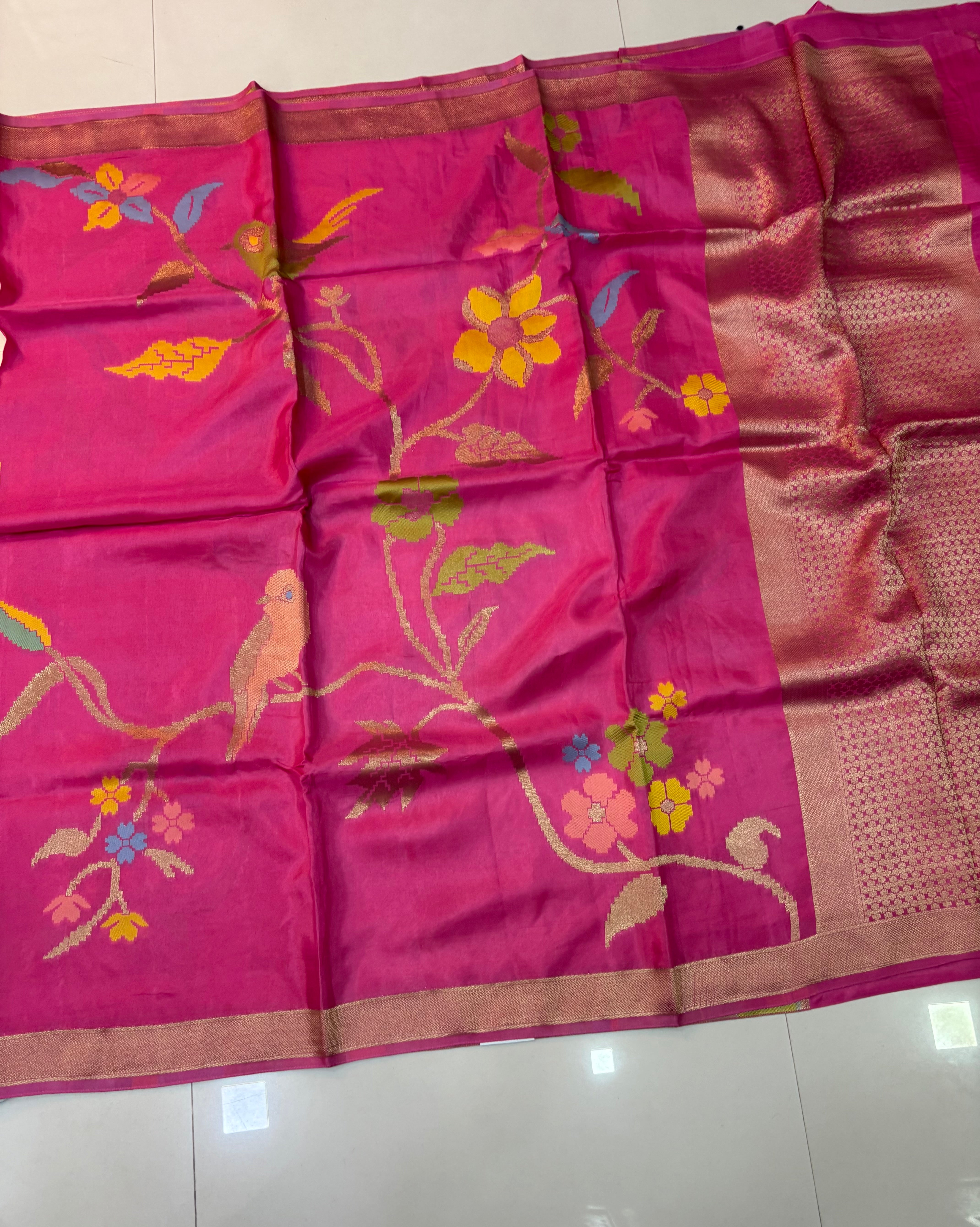 Russian Silk Jamdani Sarees