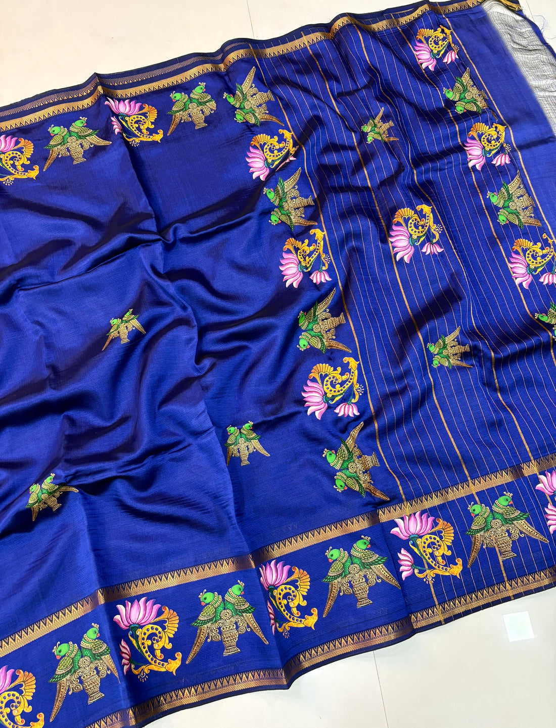 Mangalagiri Pattu Tanjore print