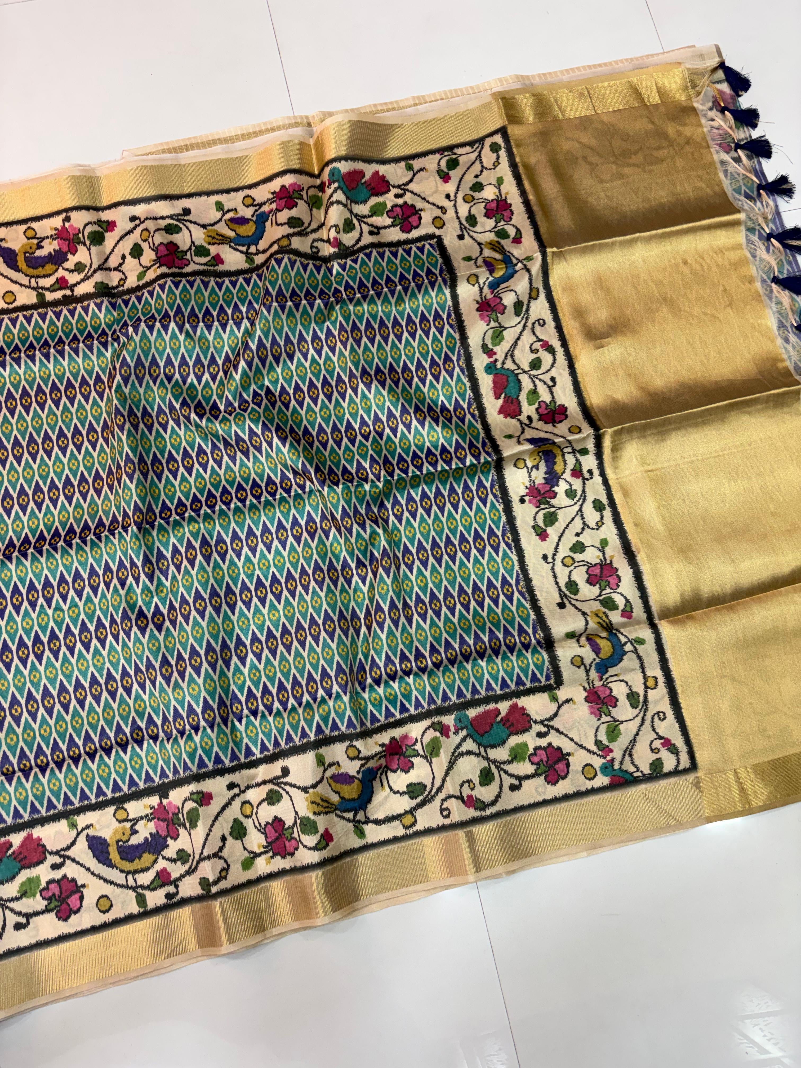 Tissue Fancy Patola Sarees