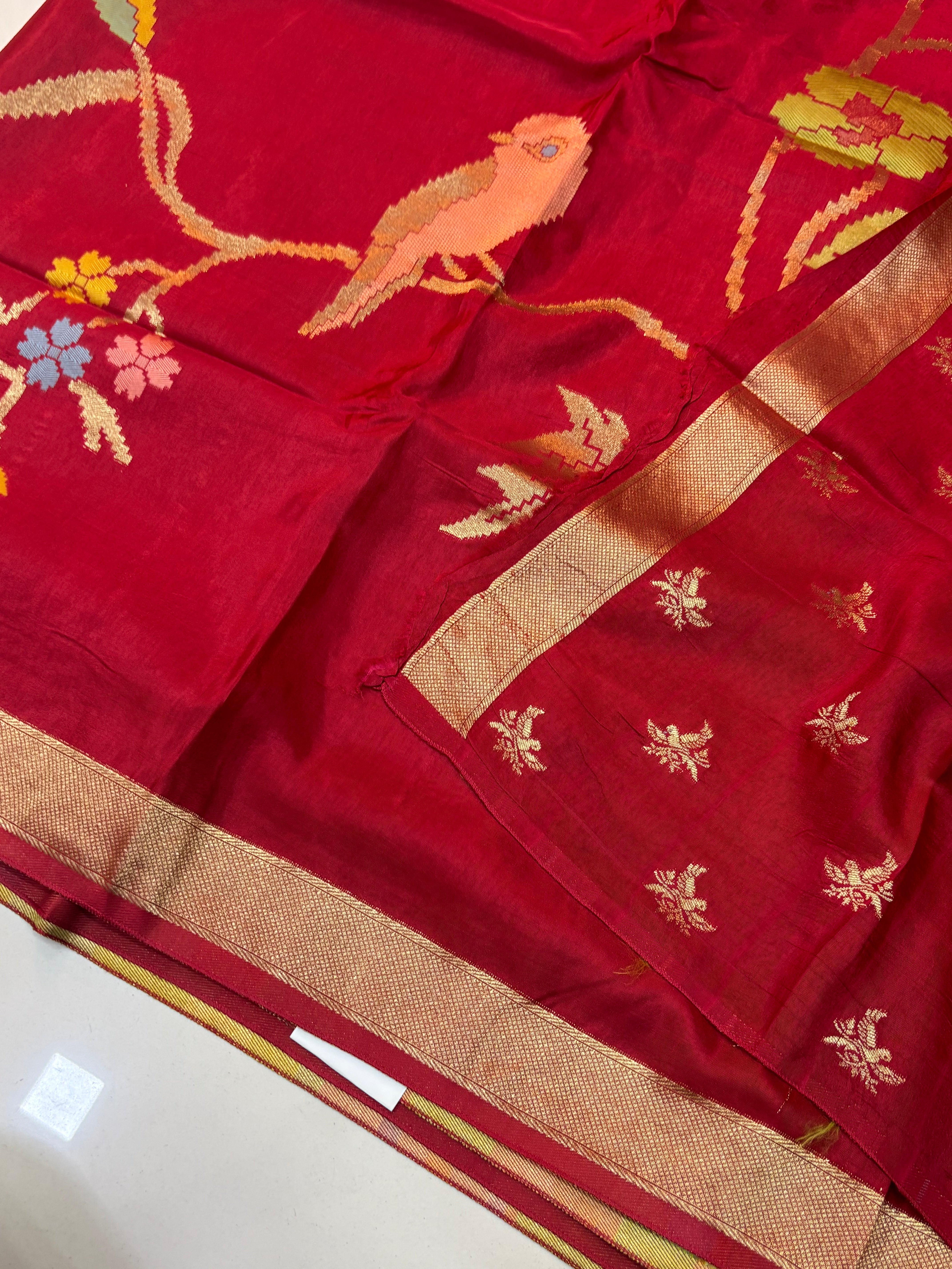 Russian Silk Jamdani Sarees