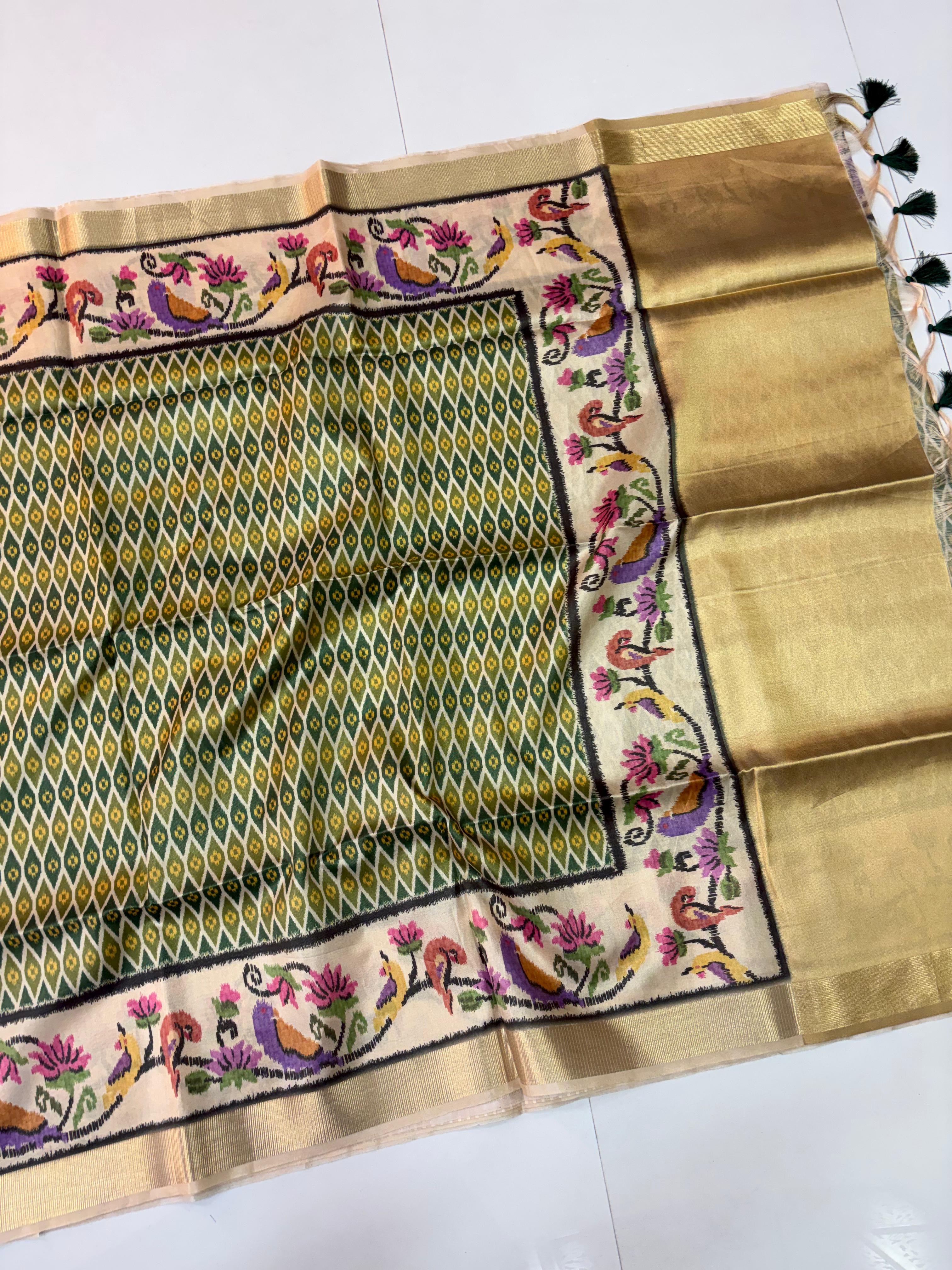 Tissue Fancy Patola Sarees