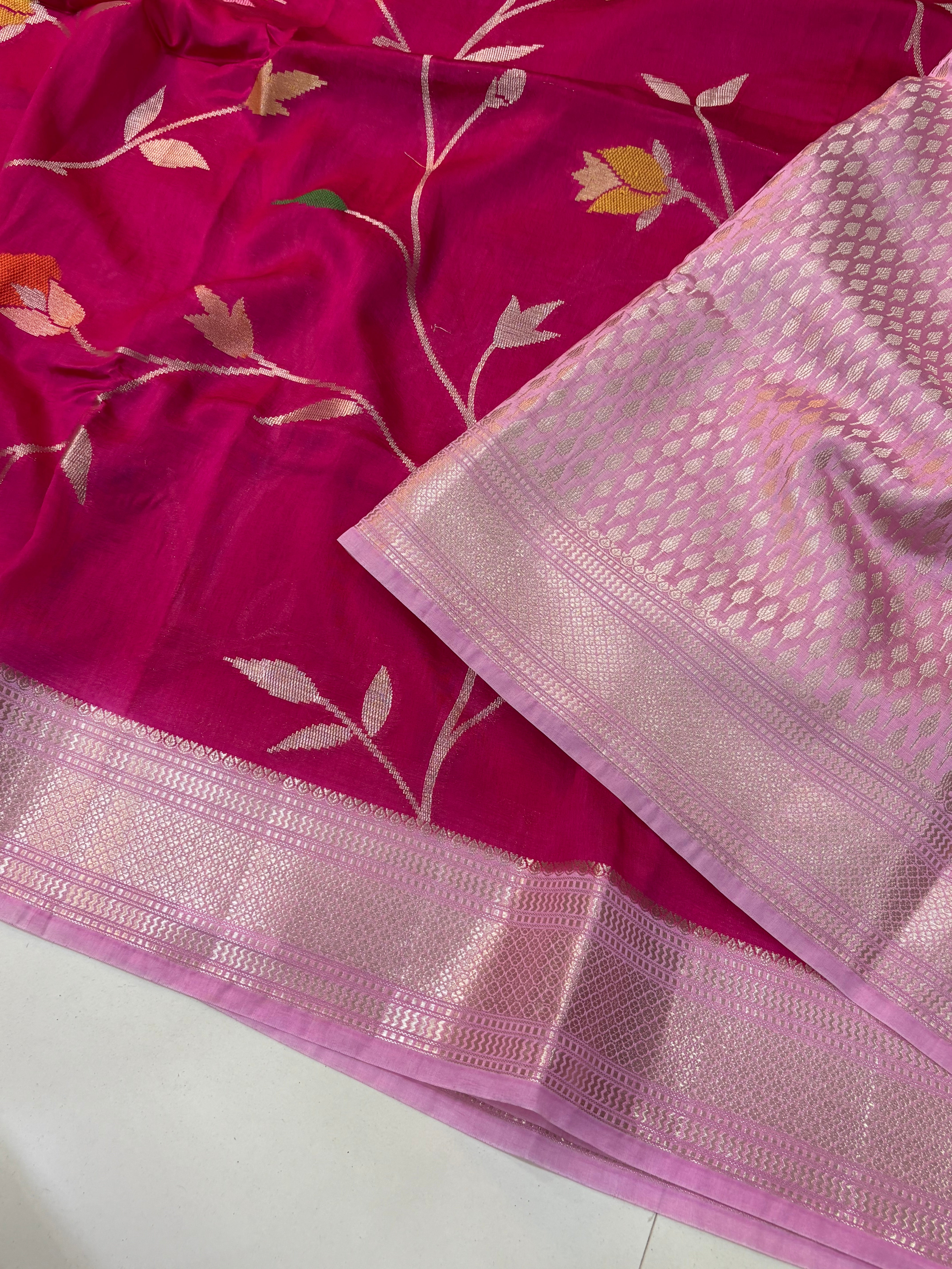 Paper Silk Jamdani Sarees