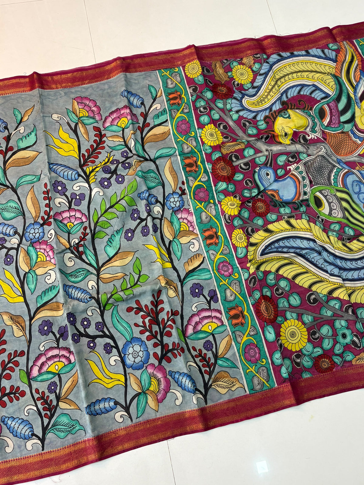 Hand Painted PenKalamkari Sarees