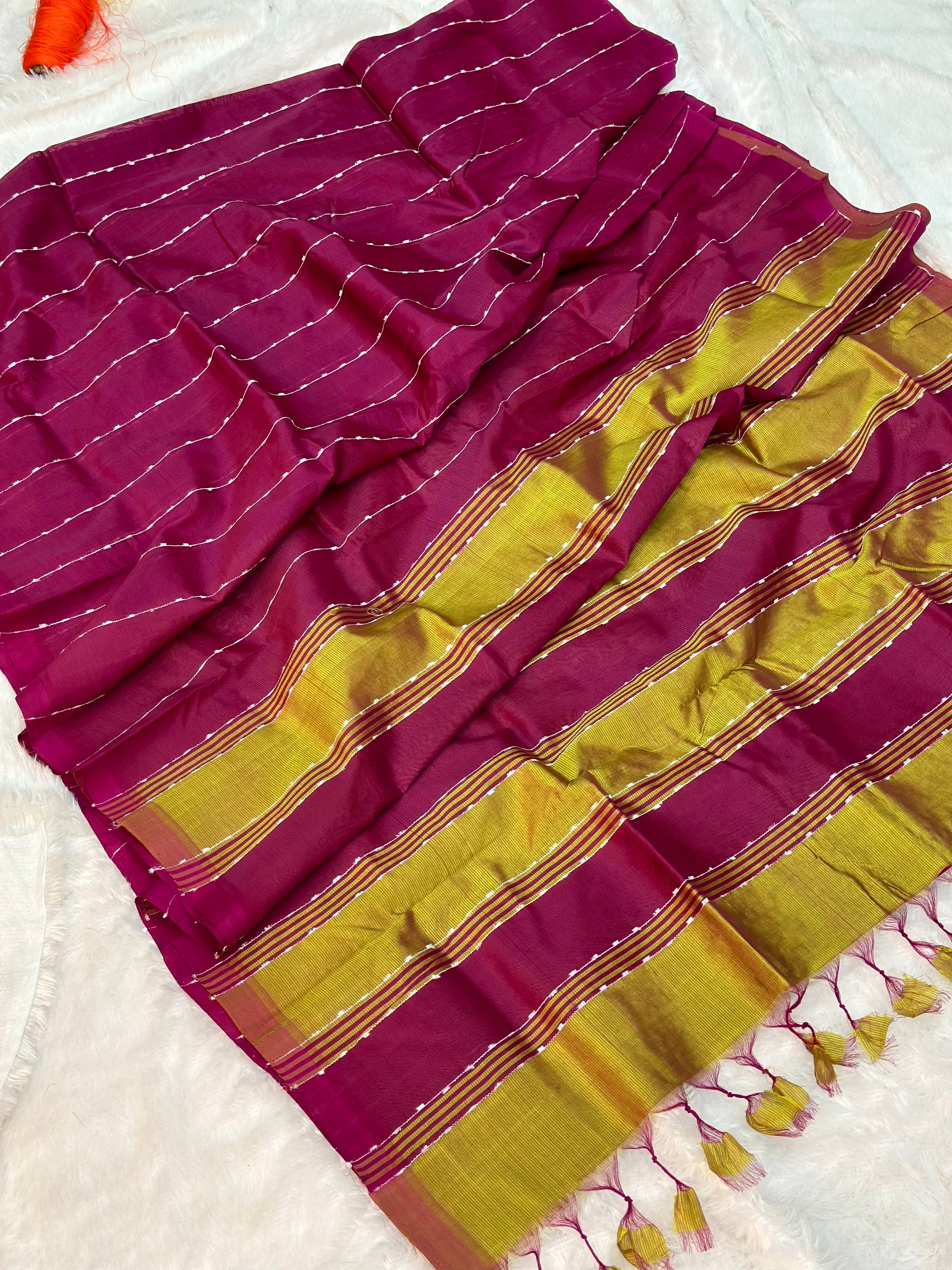 Pure Handloom Mangalagiri Pattu