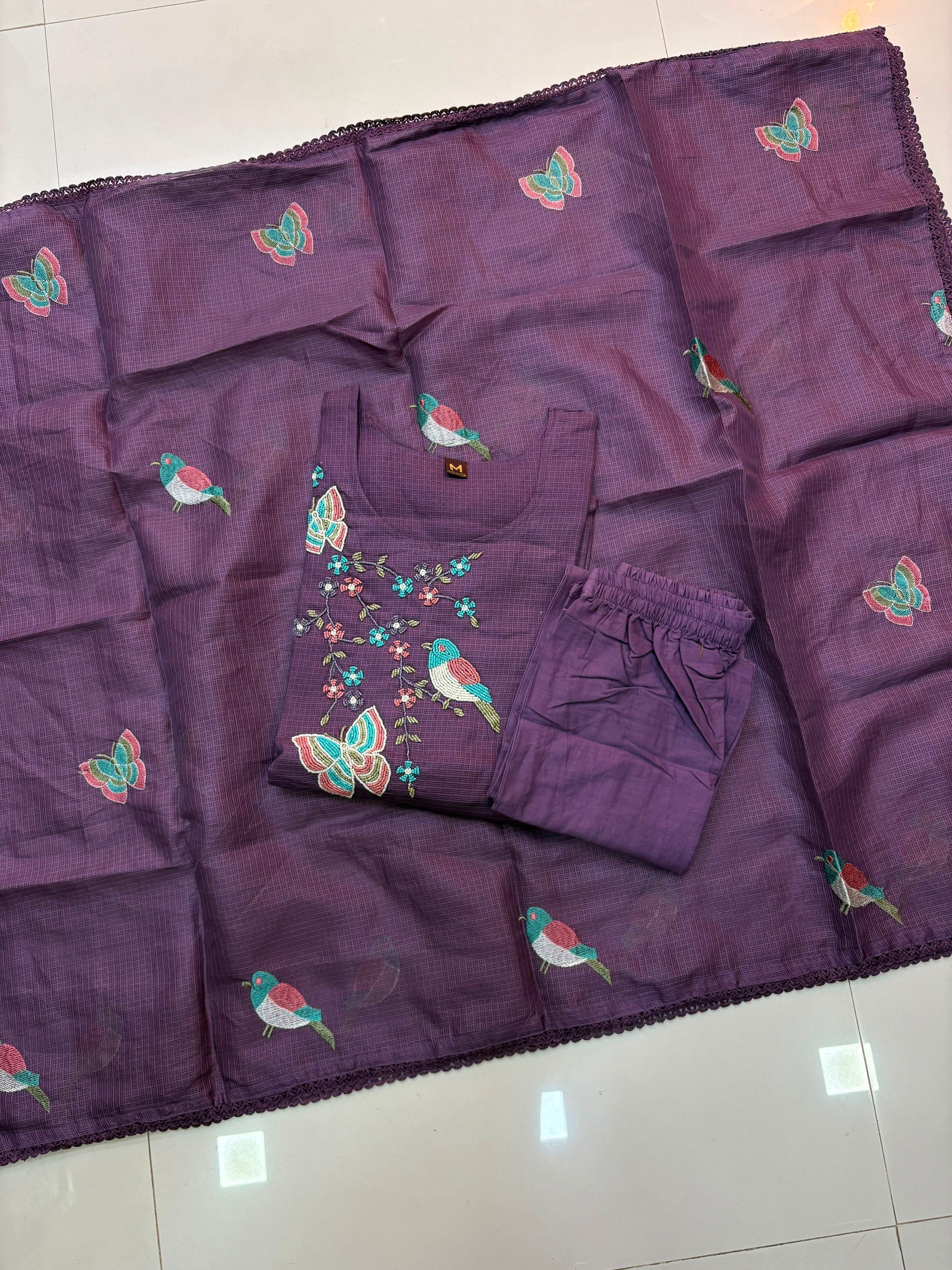 Kota Maggam Work Kurti Sets