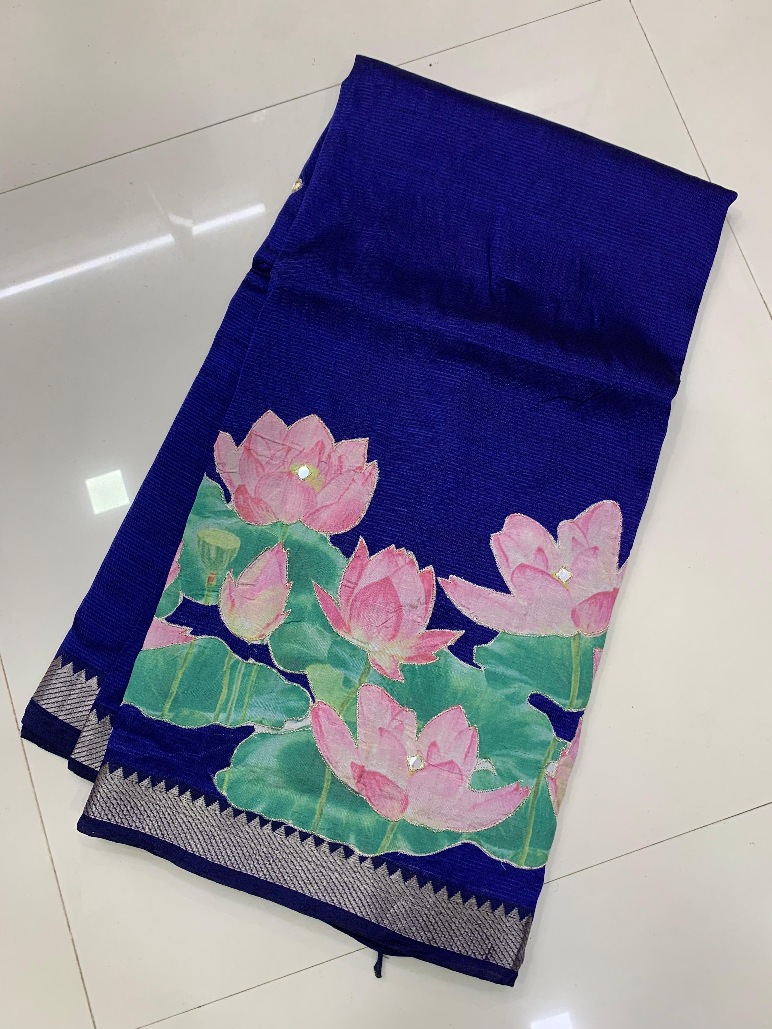 Mangalagiri Pattu Appliqué Sarees