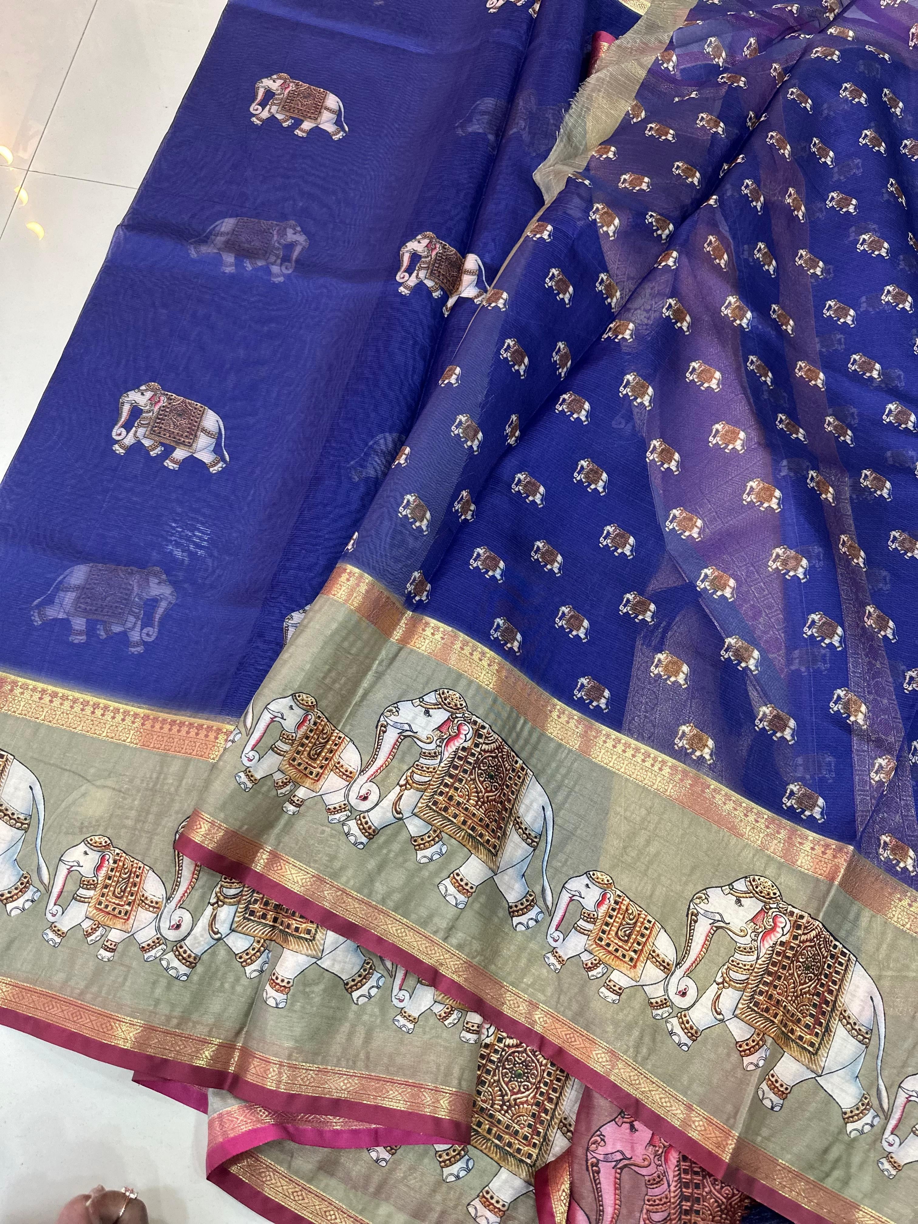 Fancy Silk Kota Traditional Borders