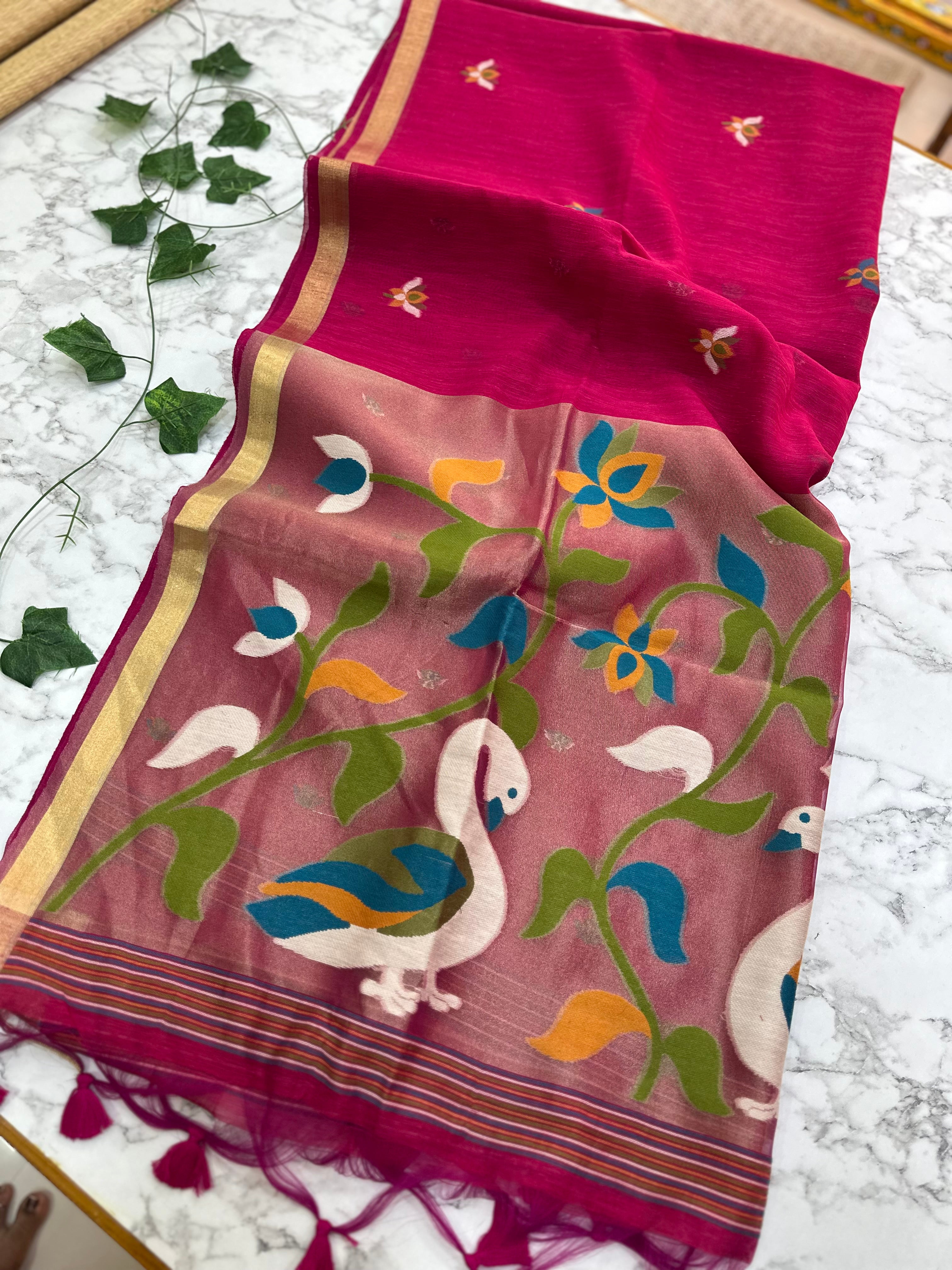 Linen Tussar Jamdhani
