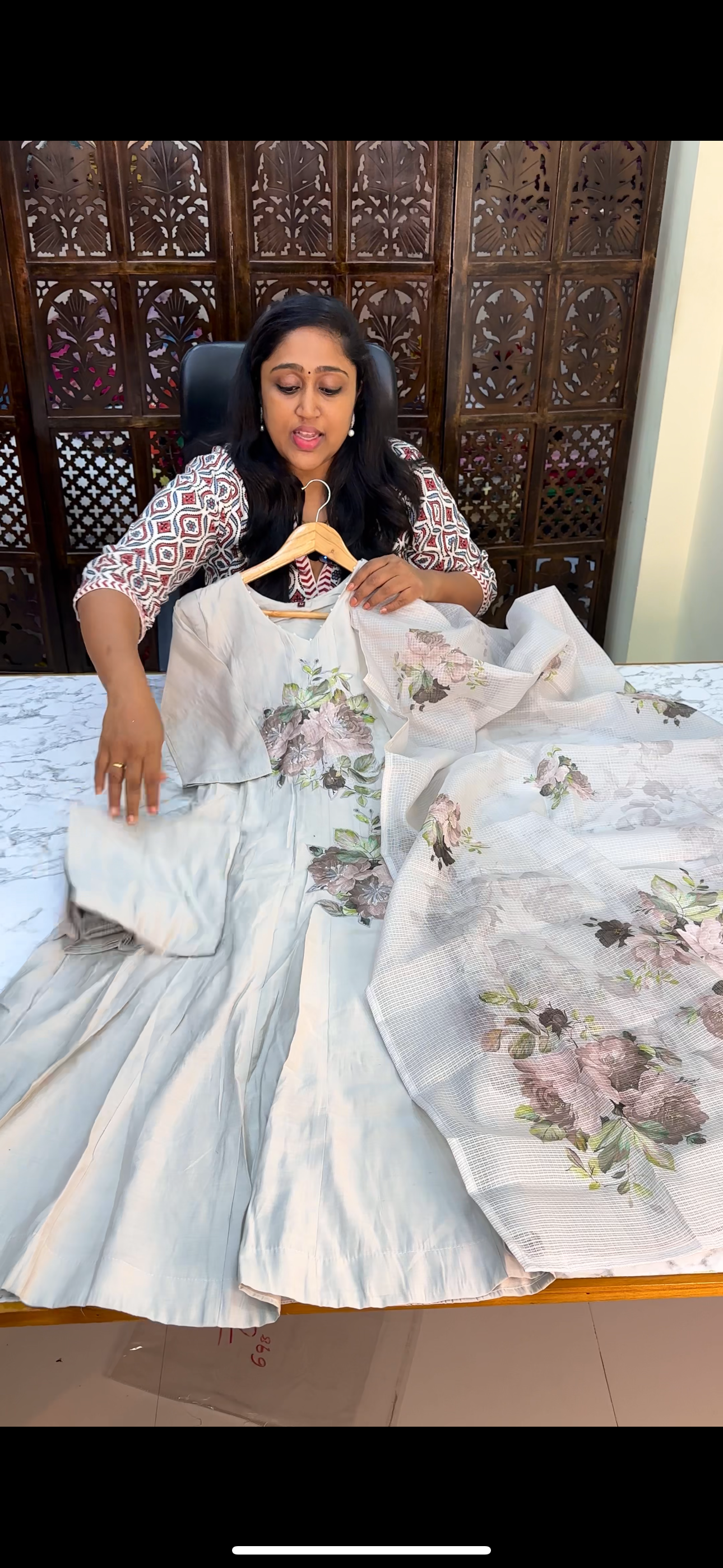 Appliqué Designer Anarkali Suit