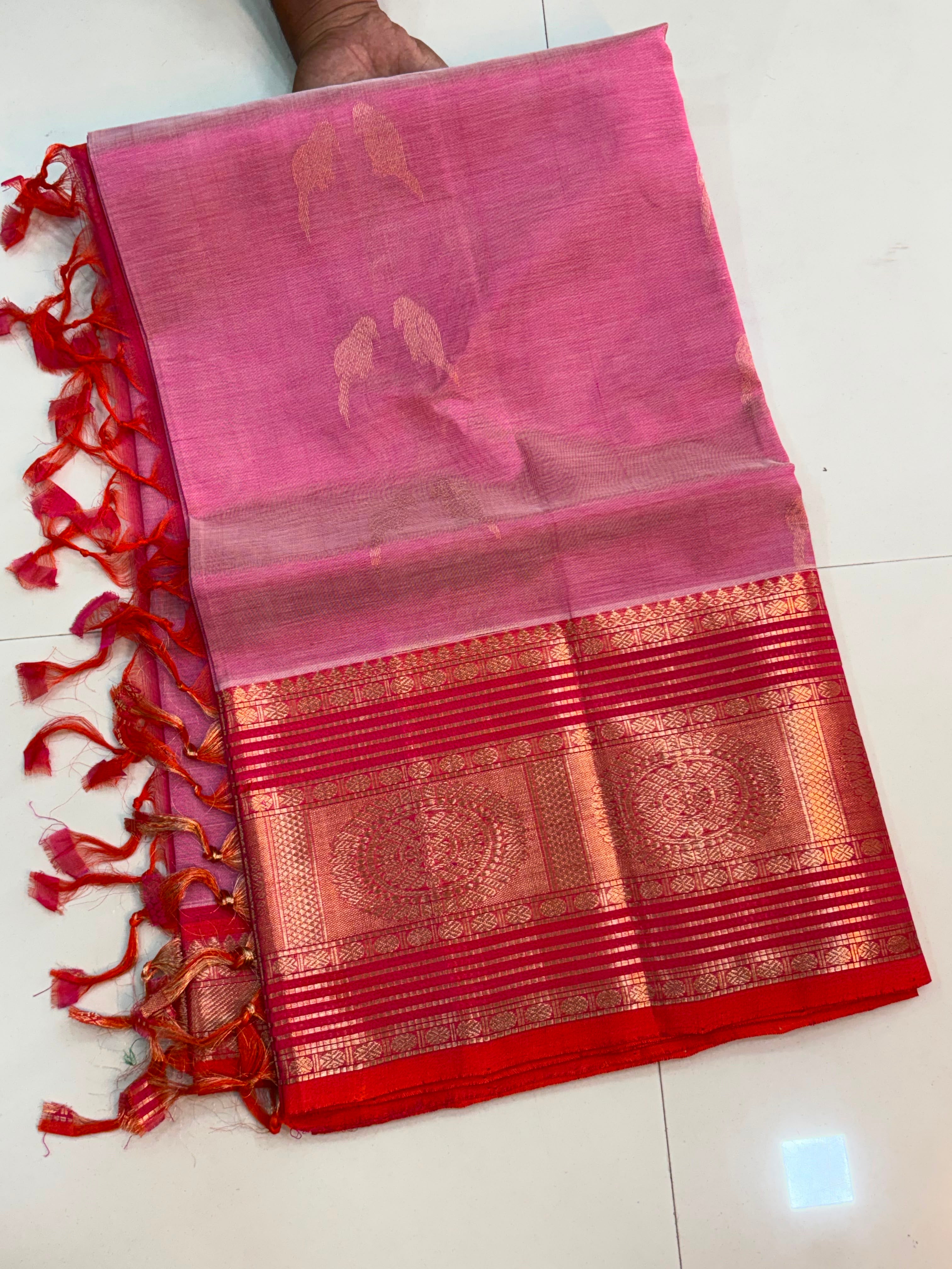 Vintage Handloom Mangalagiri Pattu Saree